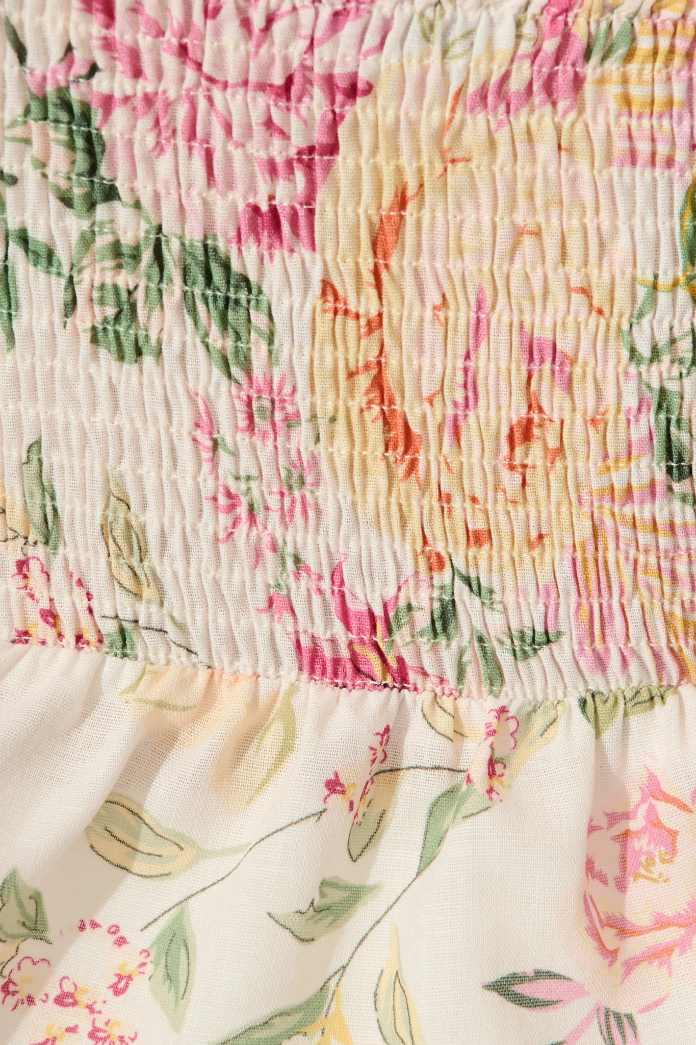 Aesha Top in Pink Floral Linen Blend - Image 6