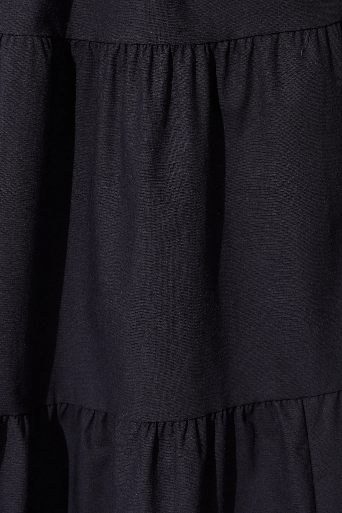 Ailsa Maxi Dress in Navy Cotton Linen Blend - Image 9