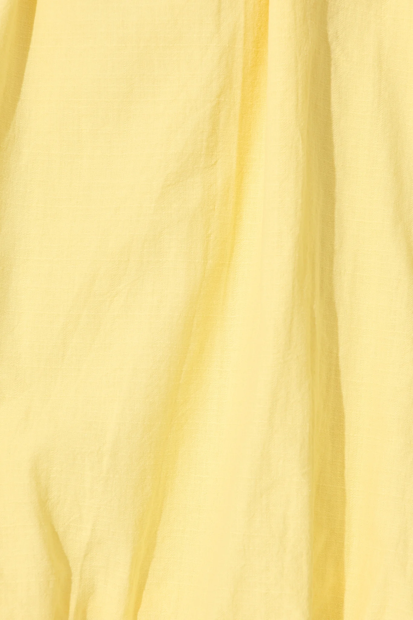 Aleris Bubble Hem Dress in Butter Yellow Cotton - Image 10