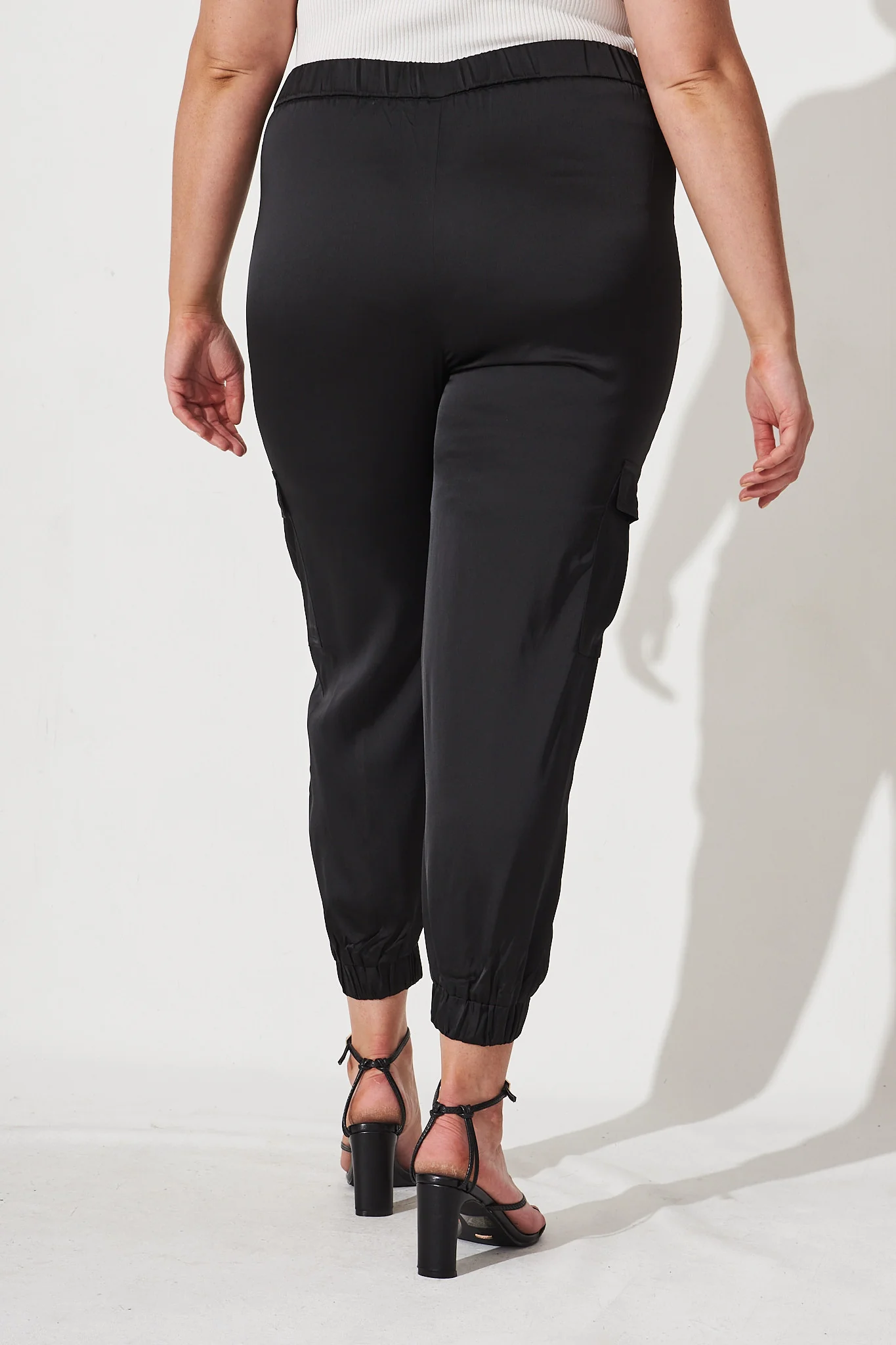 Alexa Silky Cargo Pant Black - Image 8