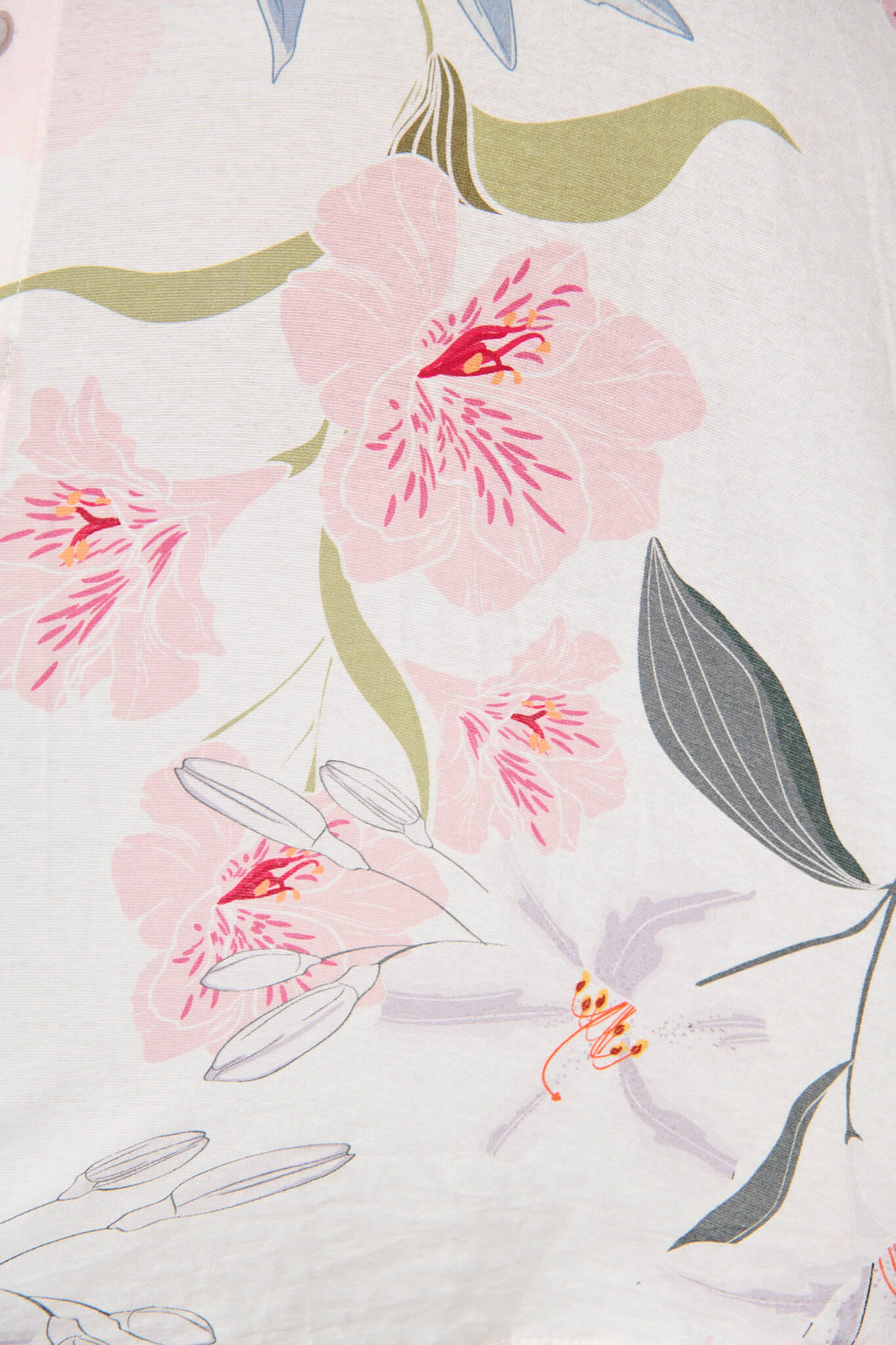 Alexandros Shirt in White with Pink Multi Floral - Image 6