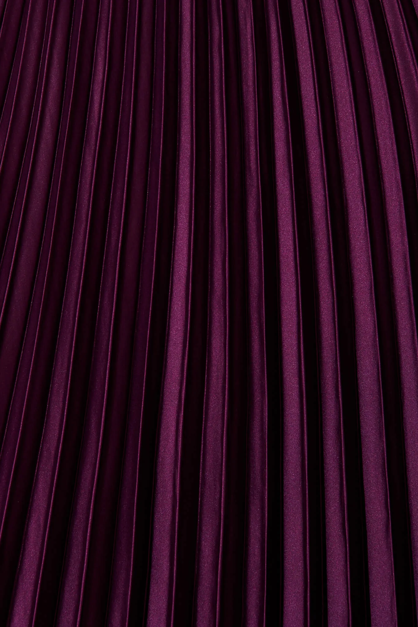 Allison Midi Pleat Skirt In Plum Satin - Image 10