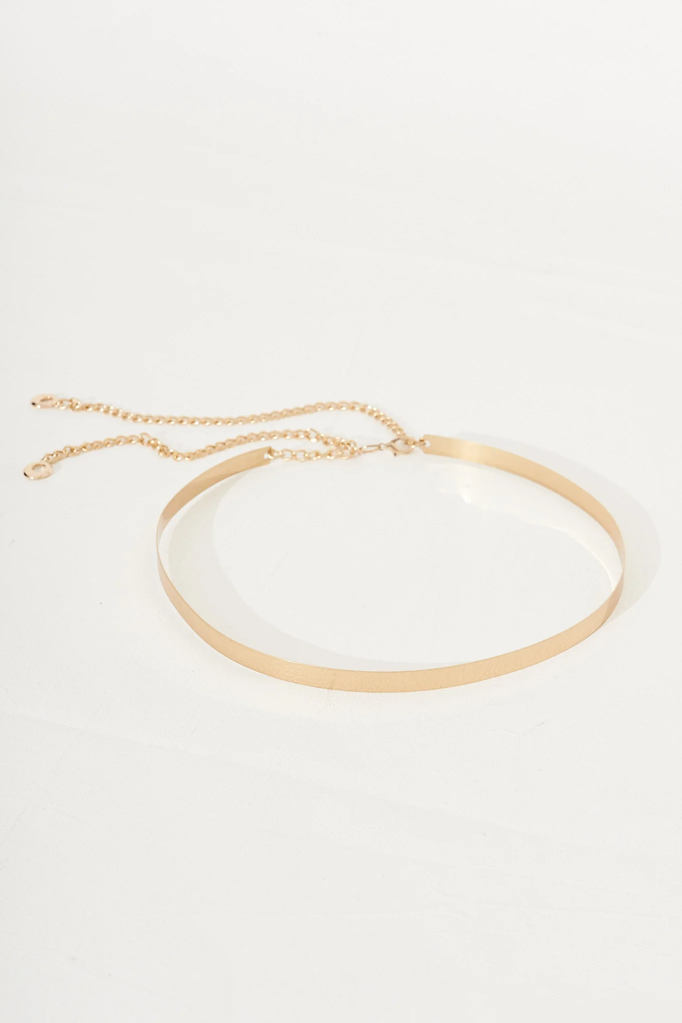 Allure Skinny Belt In Gold - Image 5