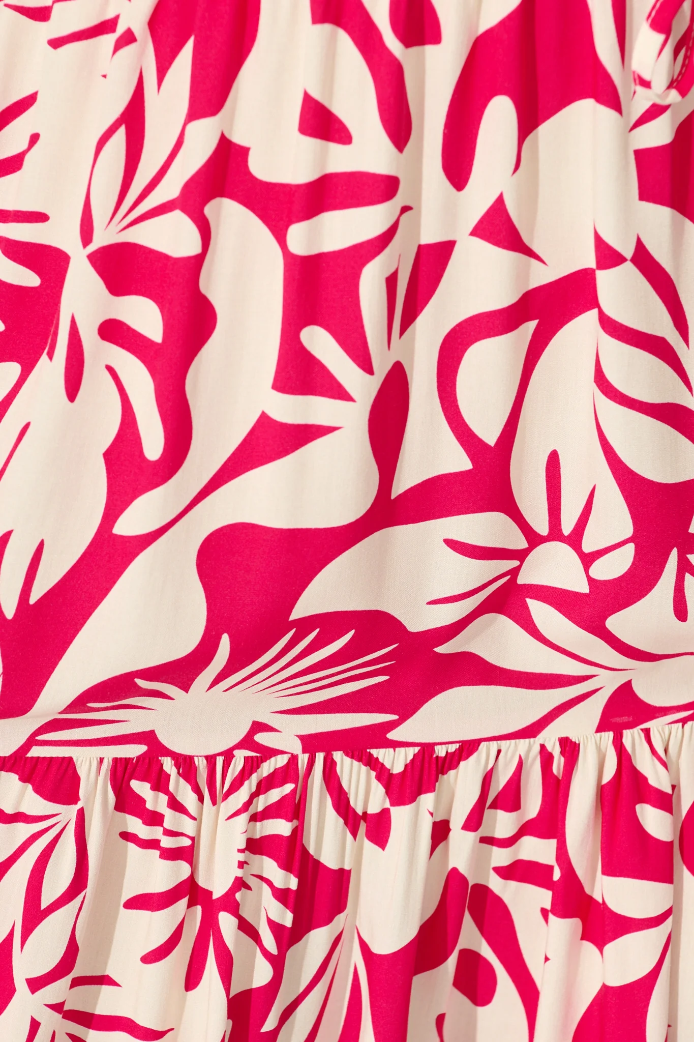Amabelle Midi Dress in Pink with White Print - Image 6