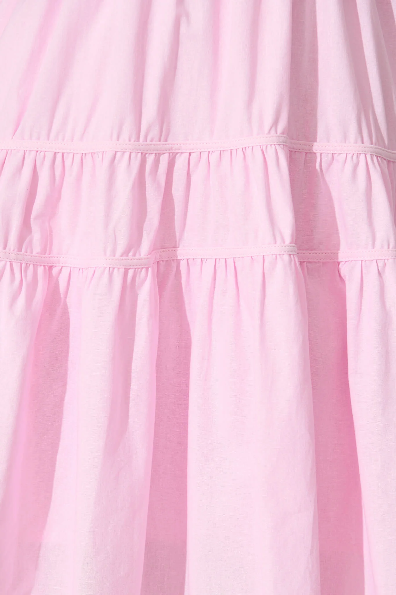 Amalie Midi Dress In Pale Pink Cotton - Image 6