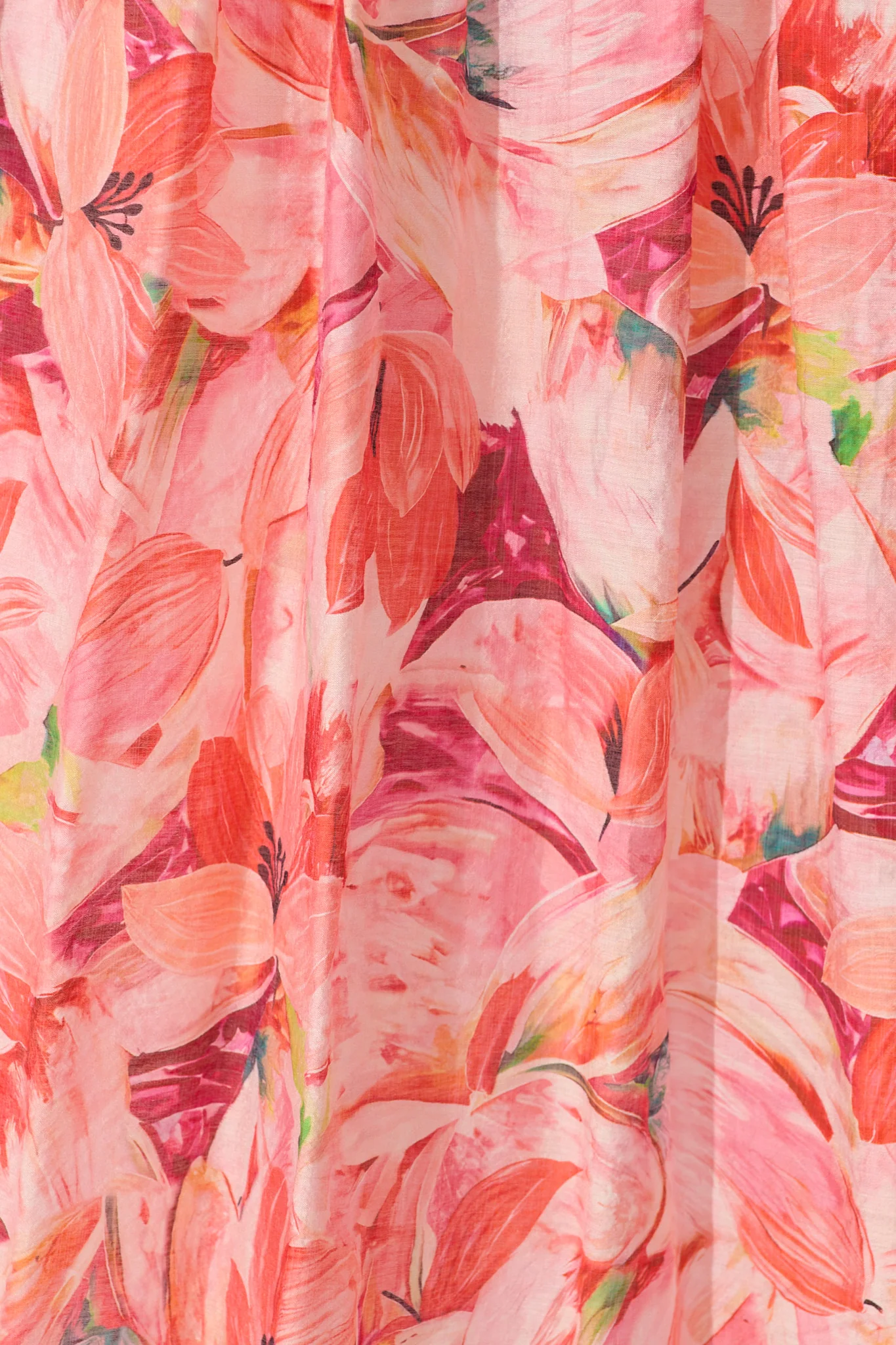 Amalie Midi Dress in Pink Watercolour Print - Image 6