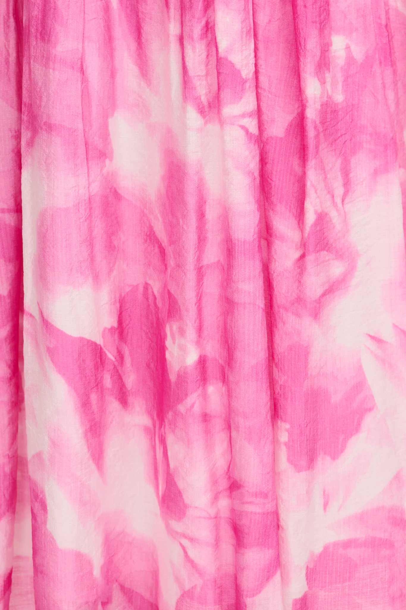 Amalie Midi Dress in Pink with White Watercolour Print - Image 6