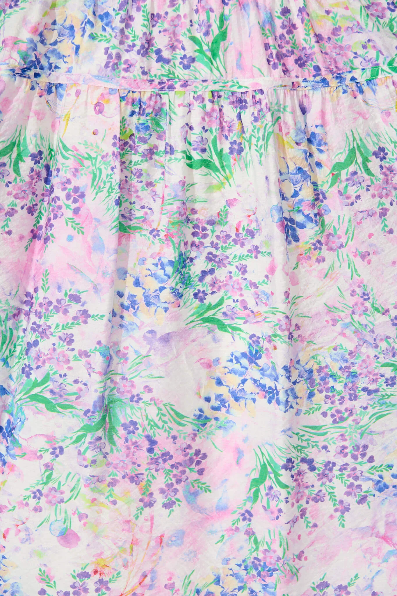 Amalie Midi Dress In Purple Floral Print - Image 6