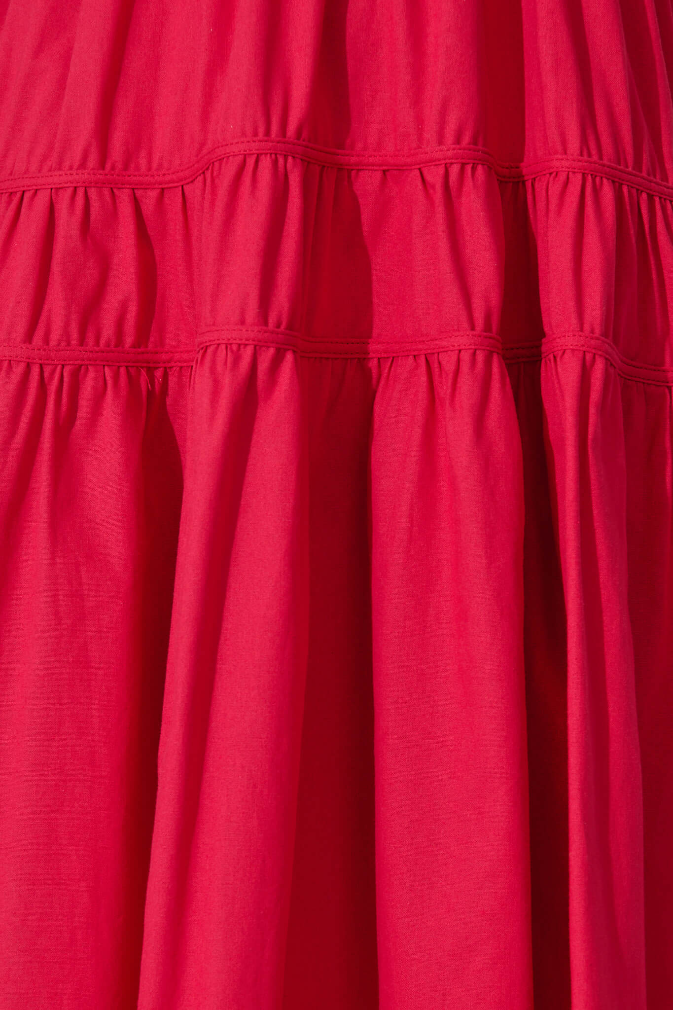 Amalie Midi Dress In Red Cotton - Image 10