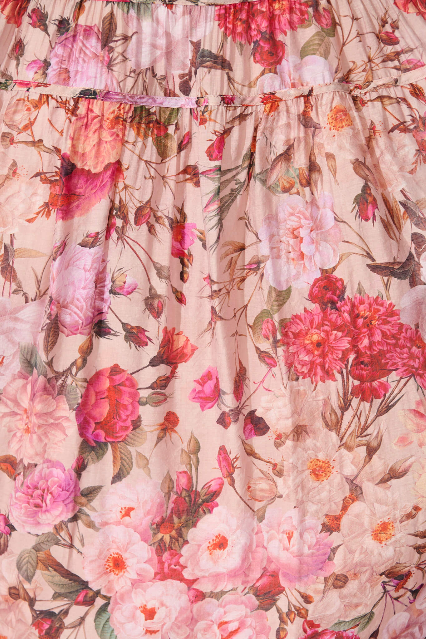Amalie Midi Dress In Vintage Blush Floral Print - Image 9