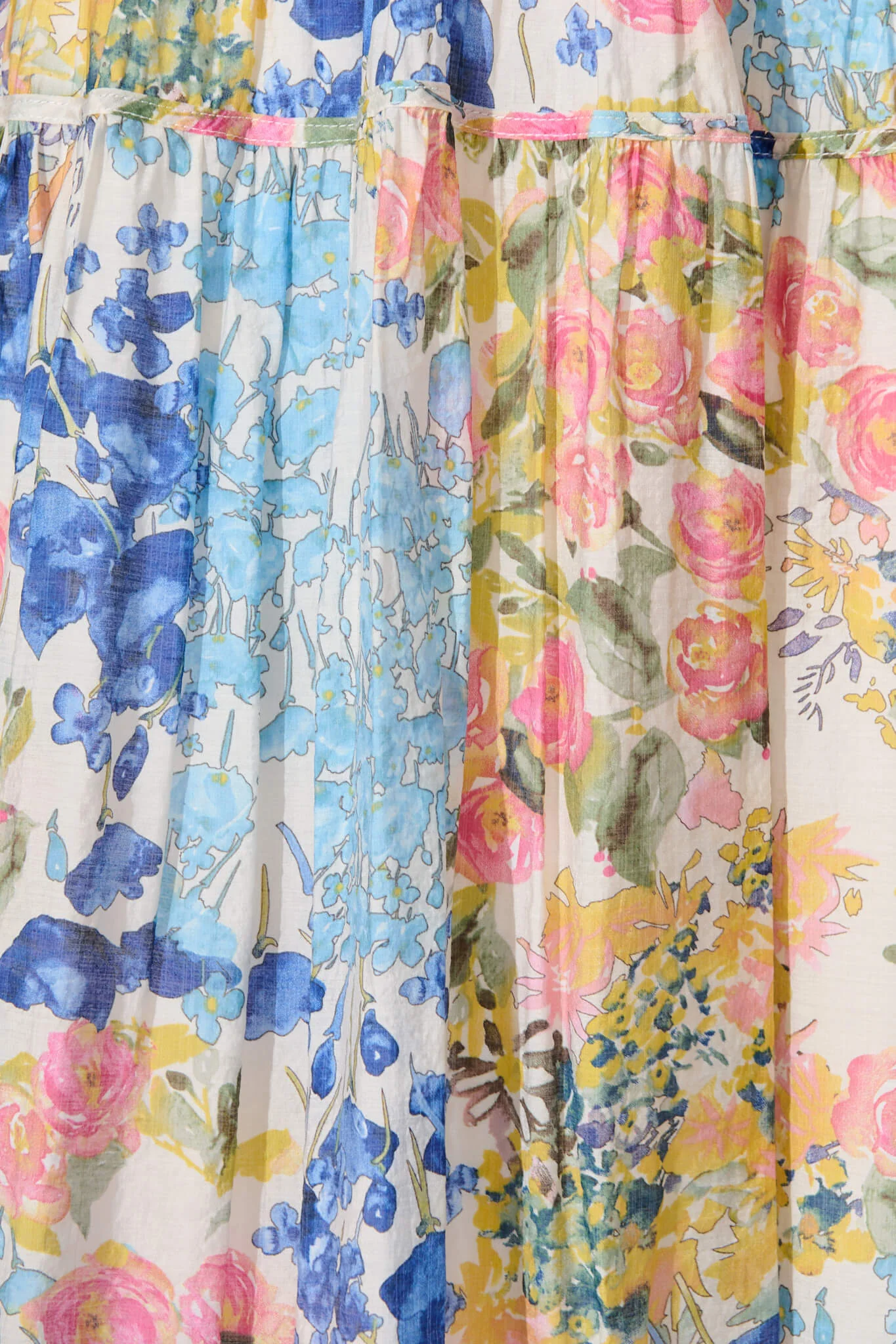 Amalie Midi Dress In Vintage Floral Print - Image 6