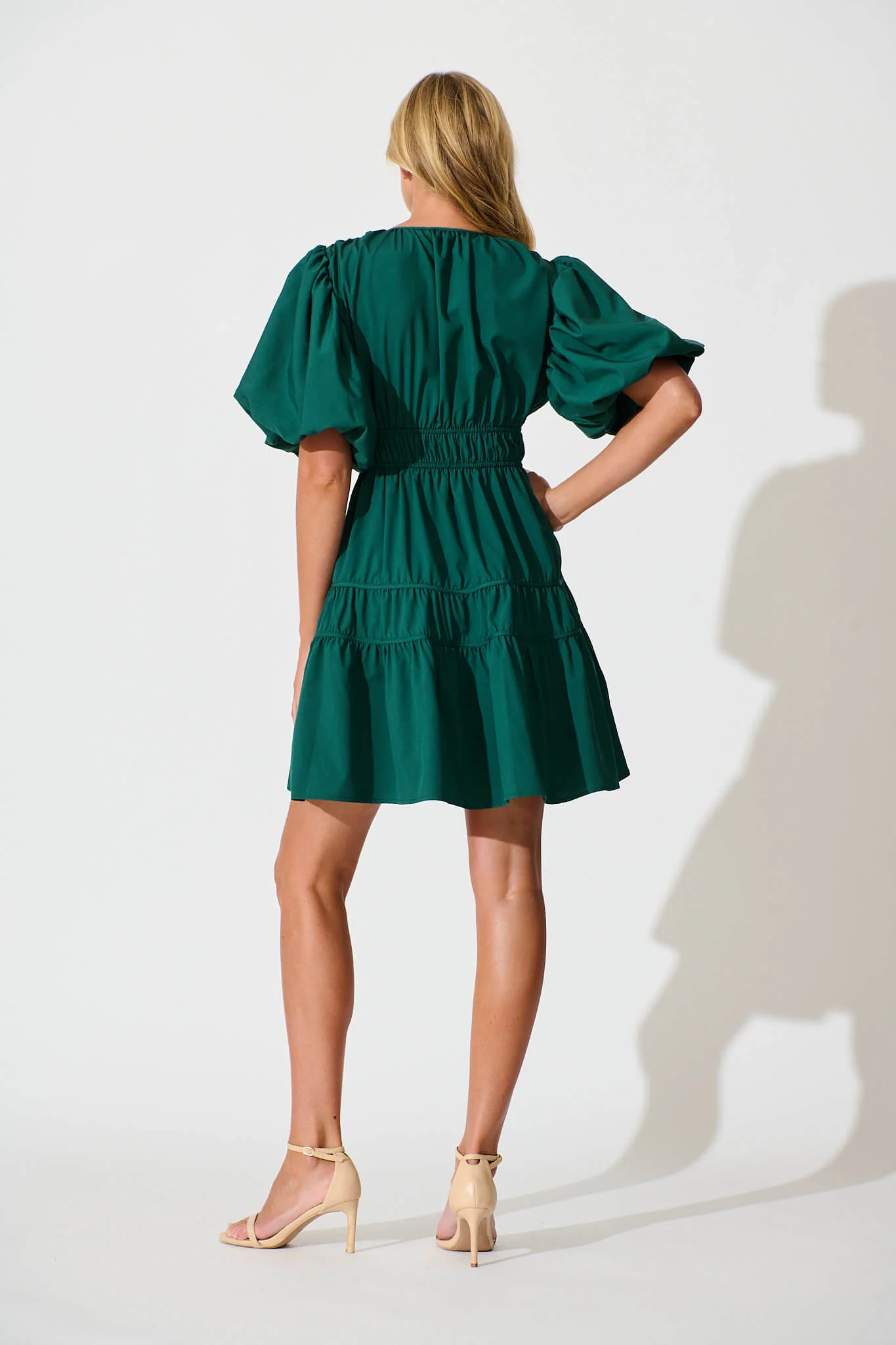 Amarini Dress In Emerald - Image 4