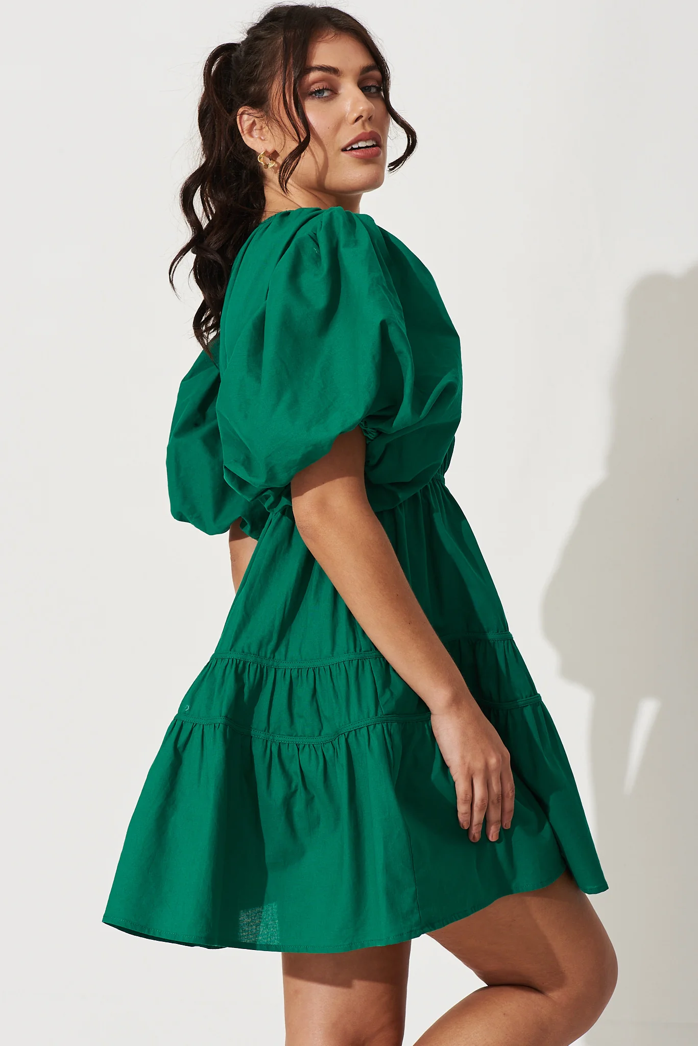Amarusso Dress In Green Cotton - Image 5