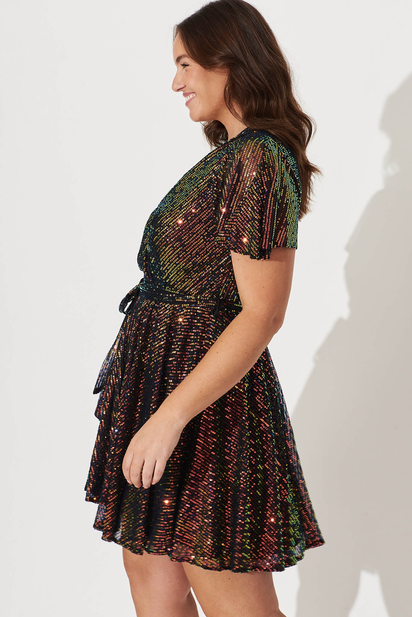 Amoretto Dress In Multi Sequin - Image 9