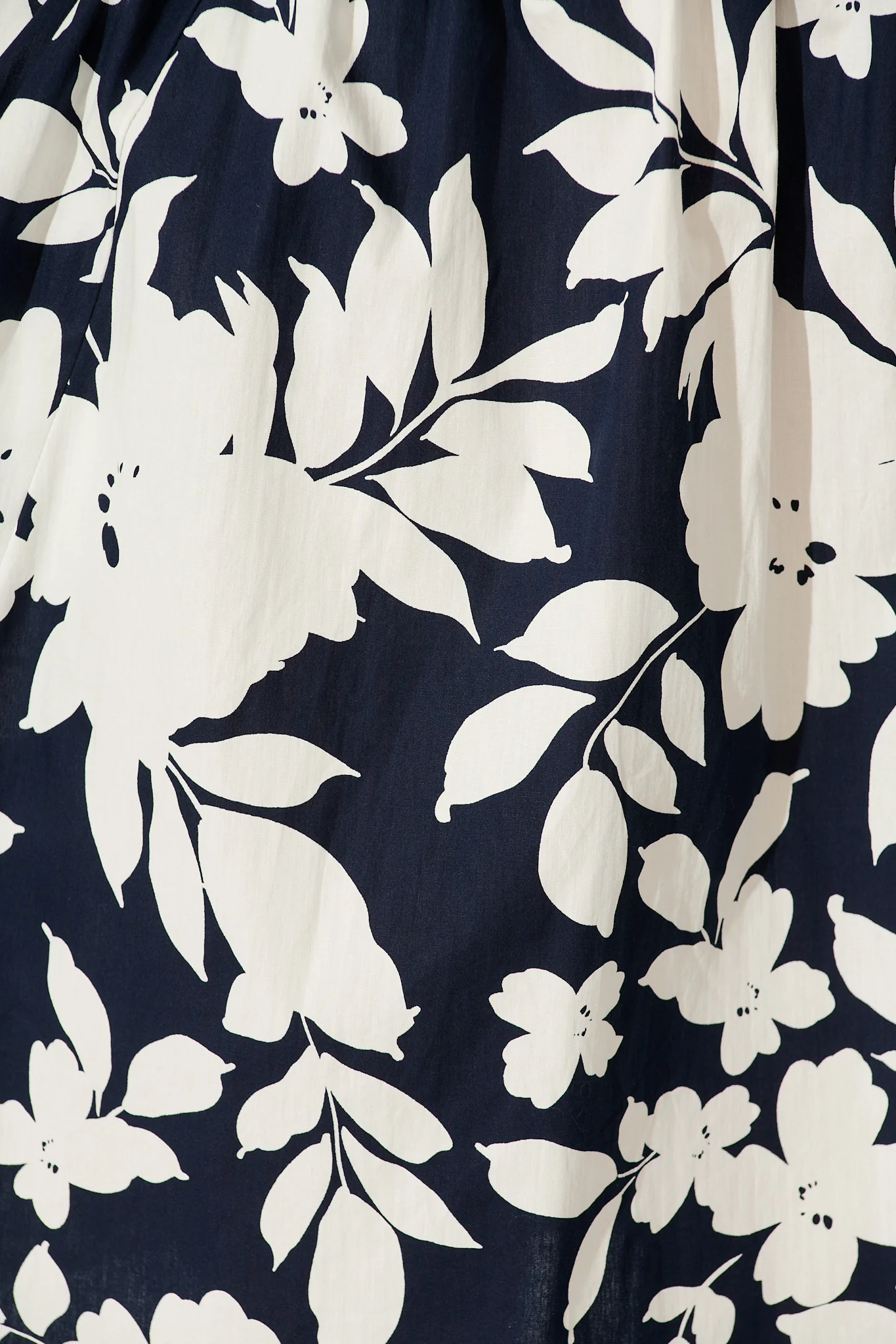 Amour Fields Dress in Navy Floral Cotton Poplin - Image 6