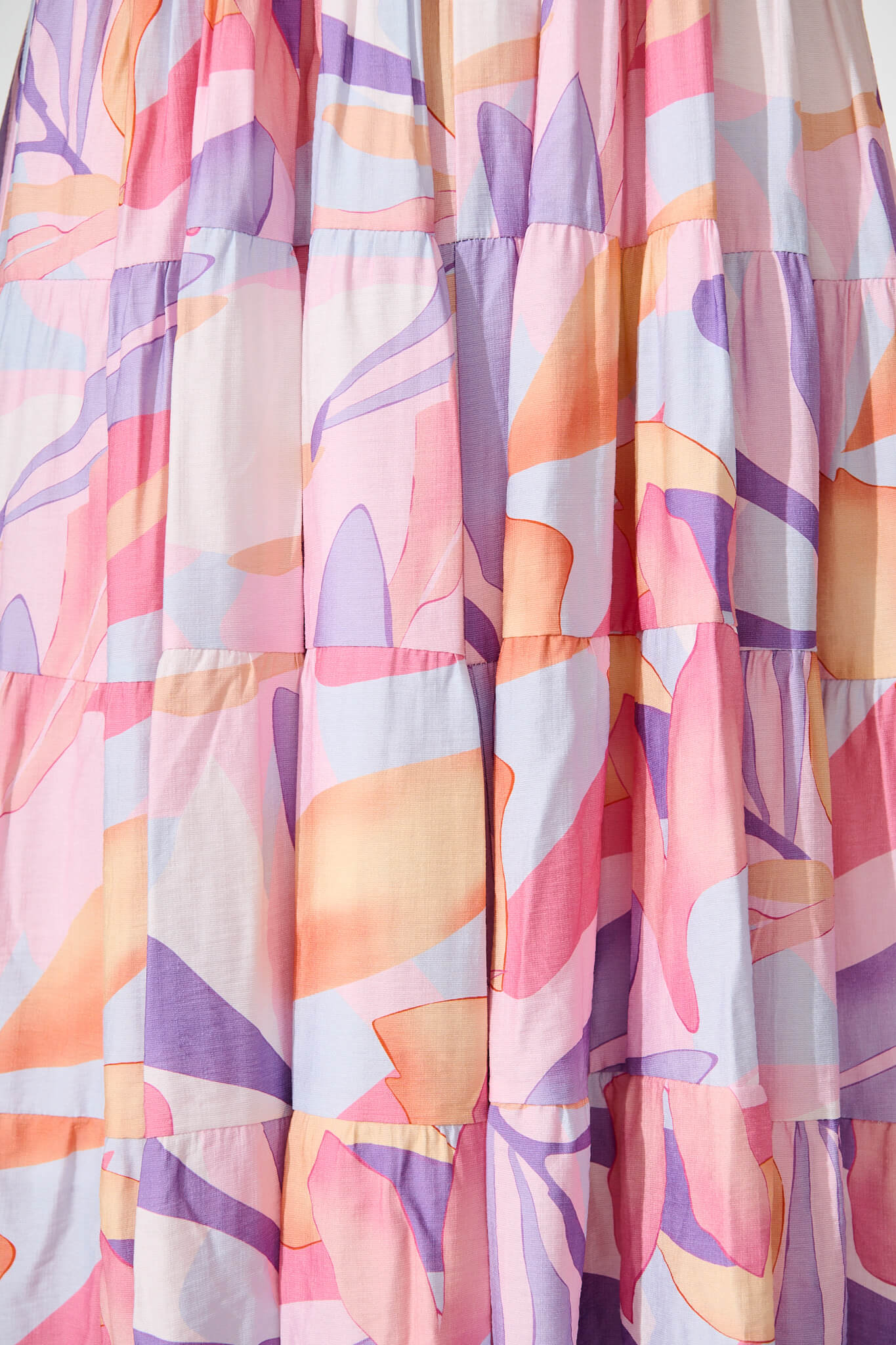 Anastasia Midi Dress in Lilac and Multi Print - Image 6