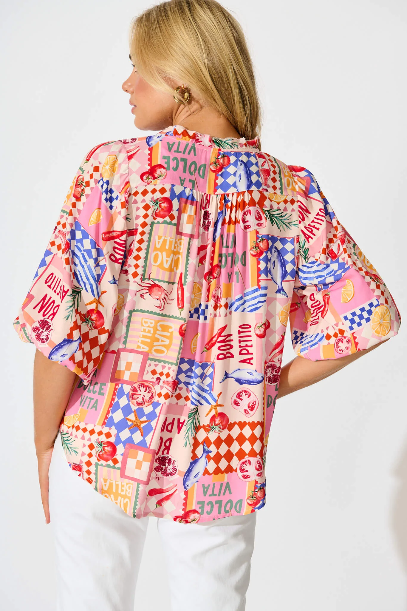 Annelie Top In Multi Conversational Print - Image 3