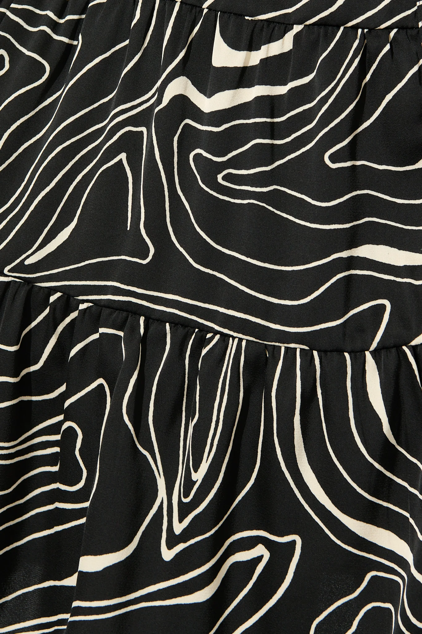 Araminta Dress in Black with White Swirl - Image 6