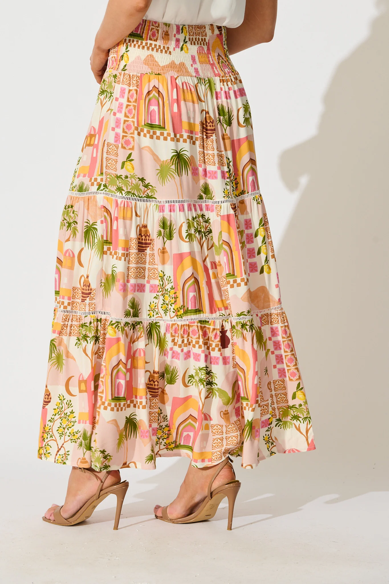 Ariza Maxi Skirt in Multi Print - Image 3
