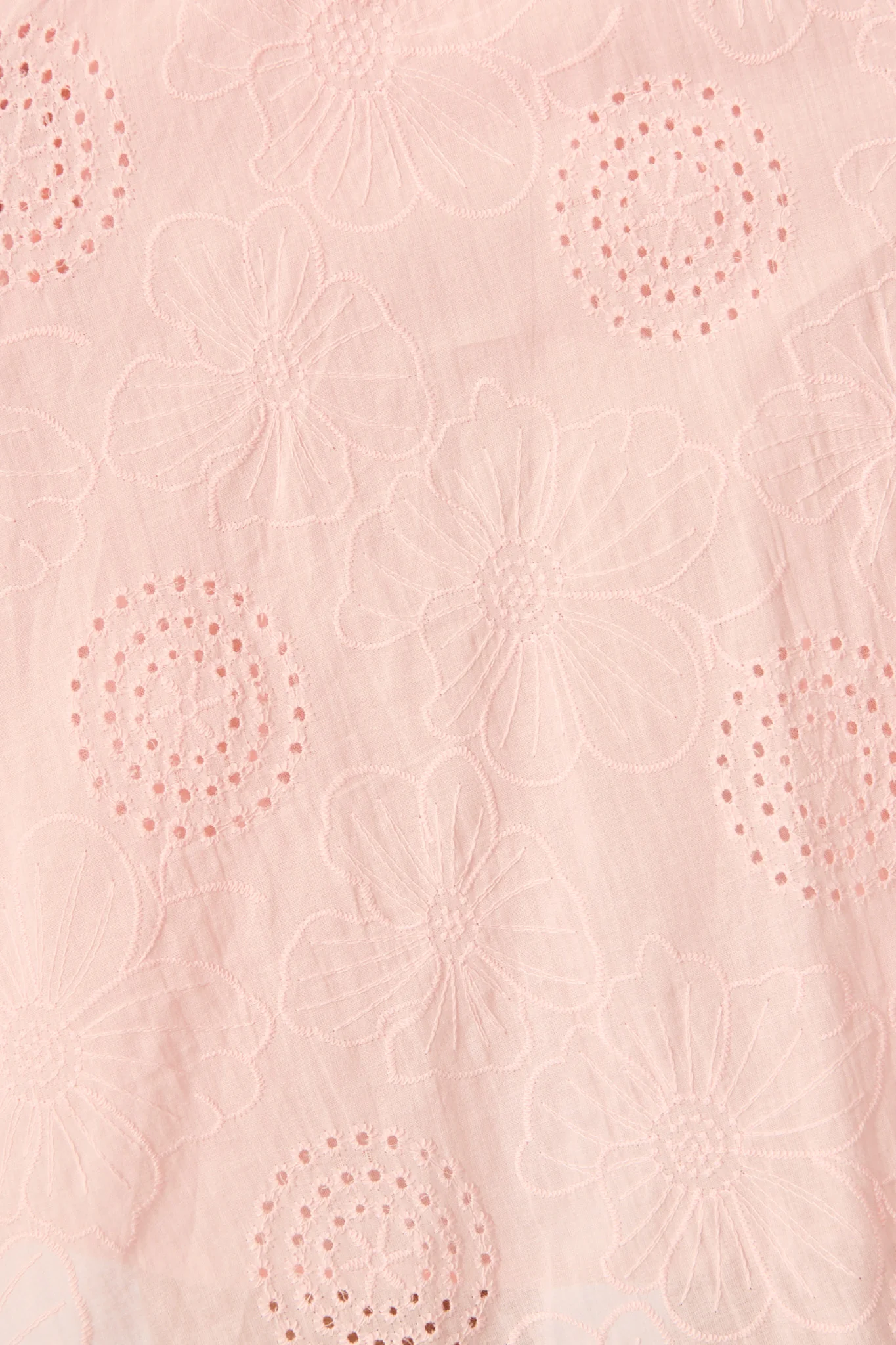 Ashlan Dress in Pink Floral Broderie Cotton - Image 6