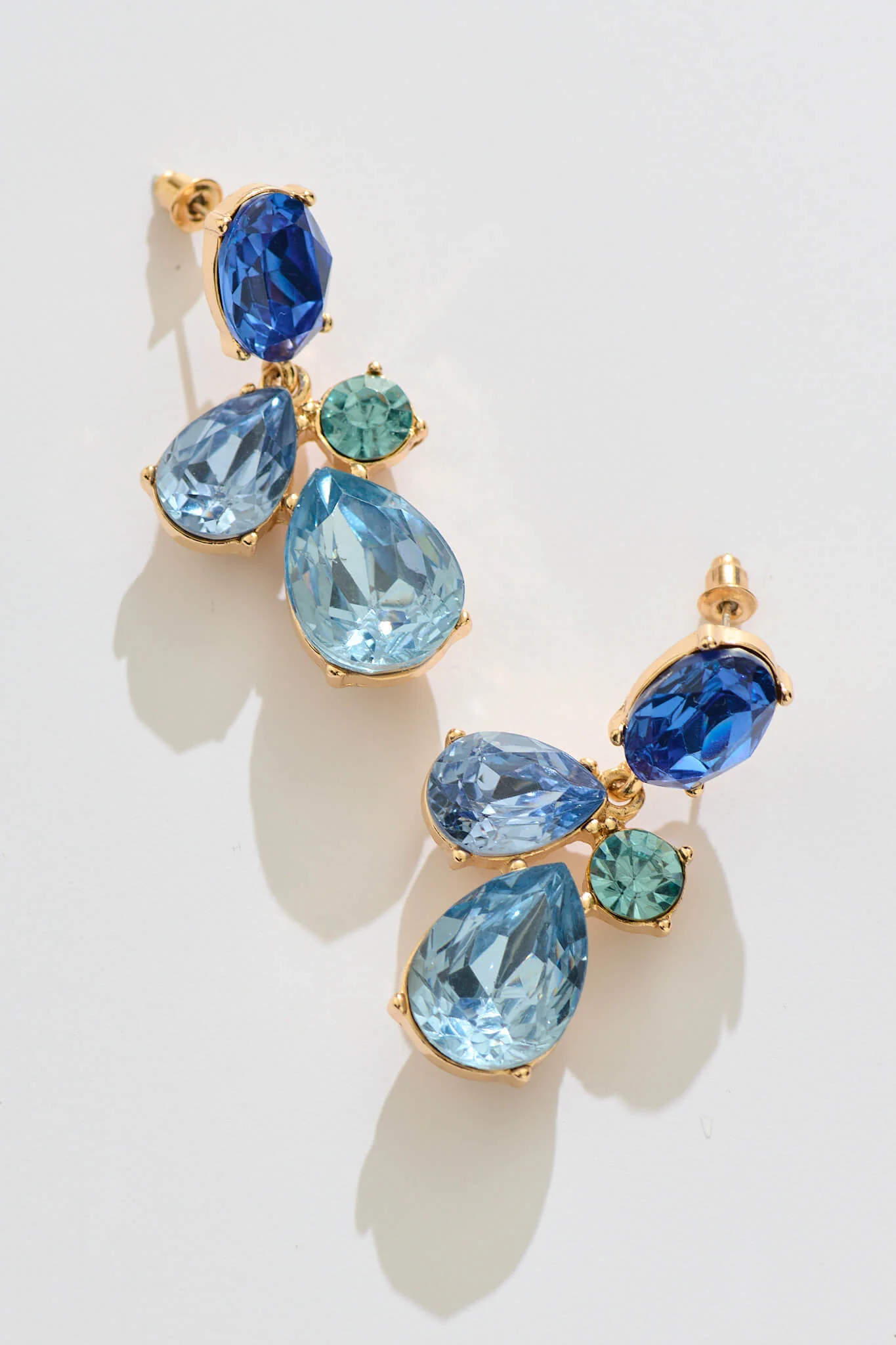 Astor Drop Earrings in Blue - Image 7
