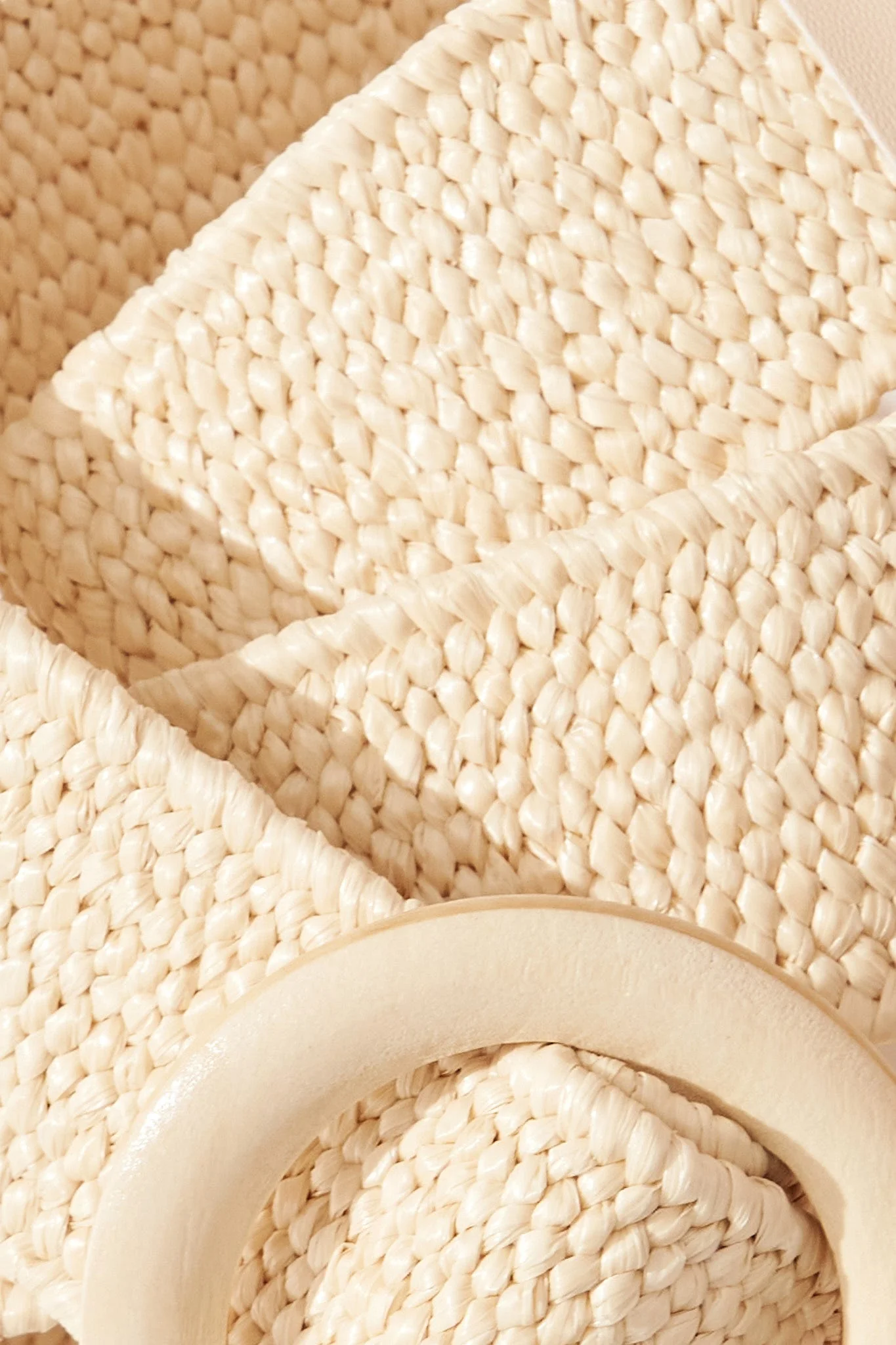 August + Delilah Eve Woven Belt In Beige - Image 3