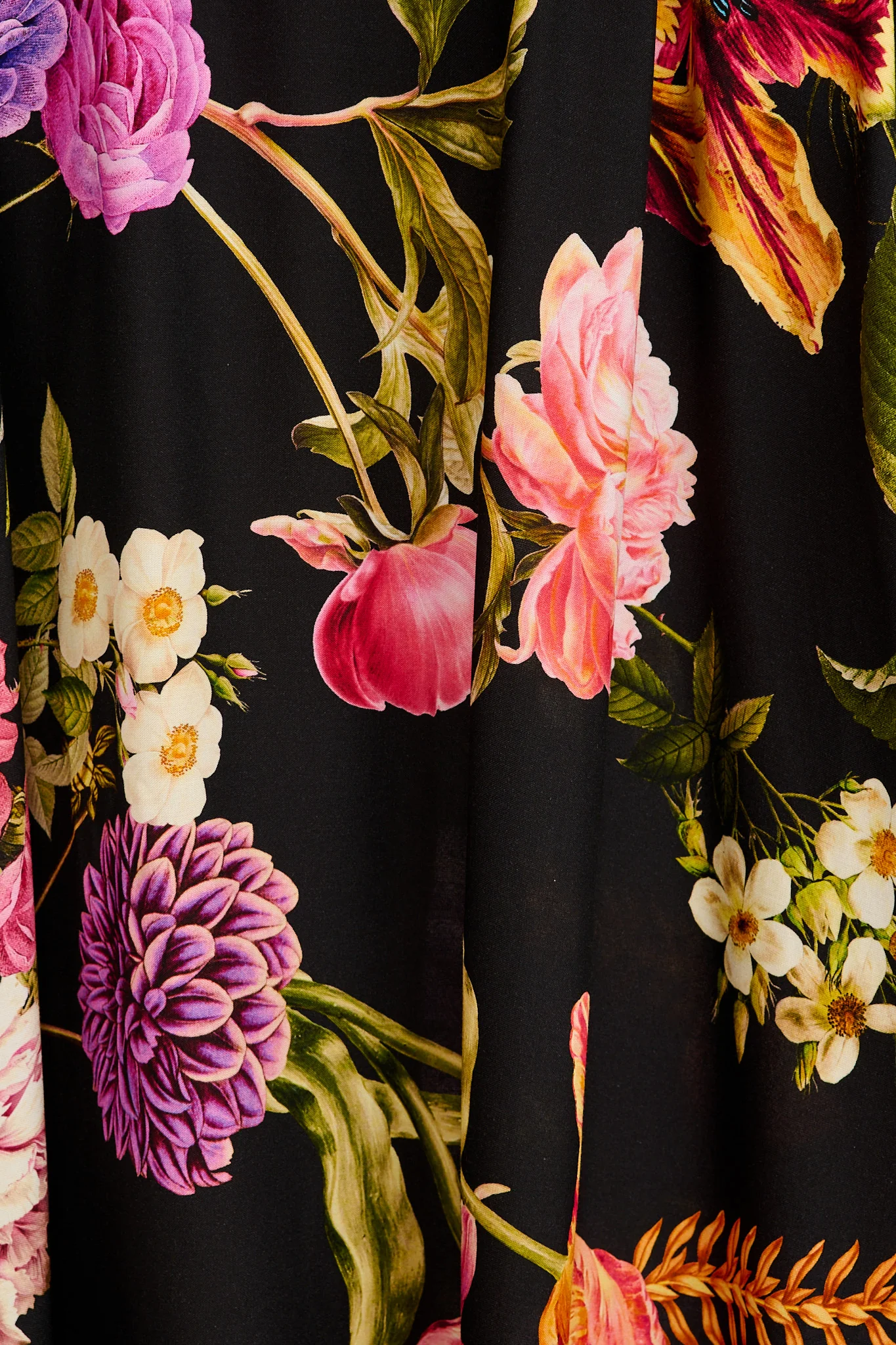 Aurora Radiance Maxi Skirt in Black with Multi Floral - Image 11
