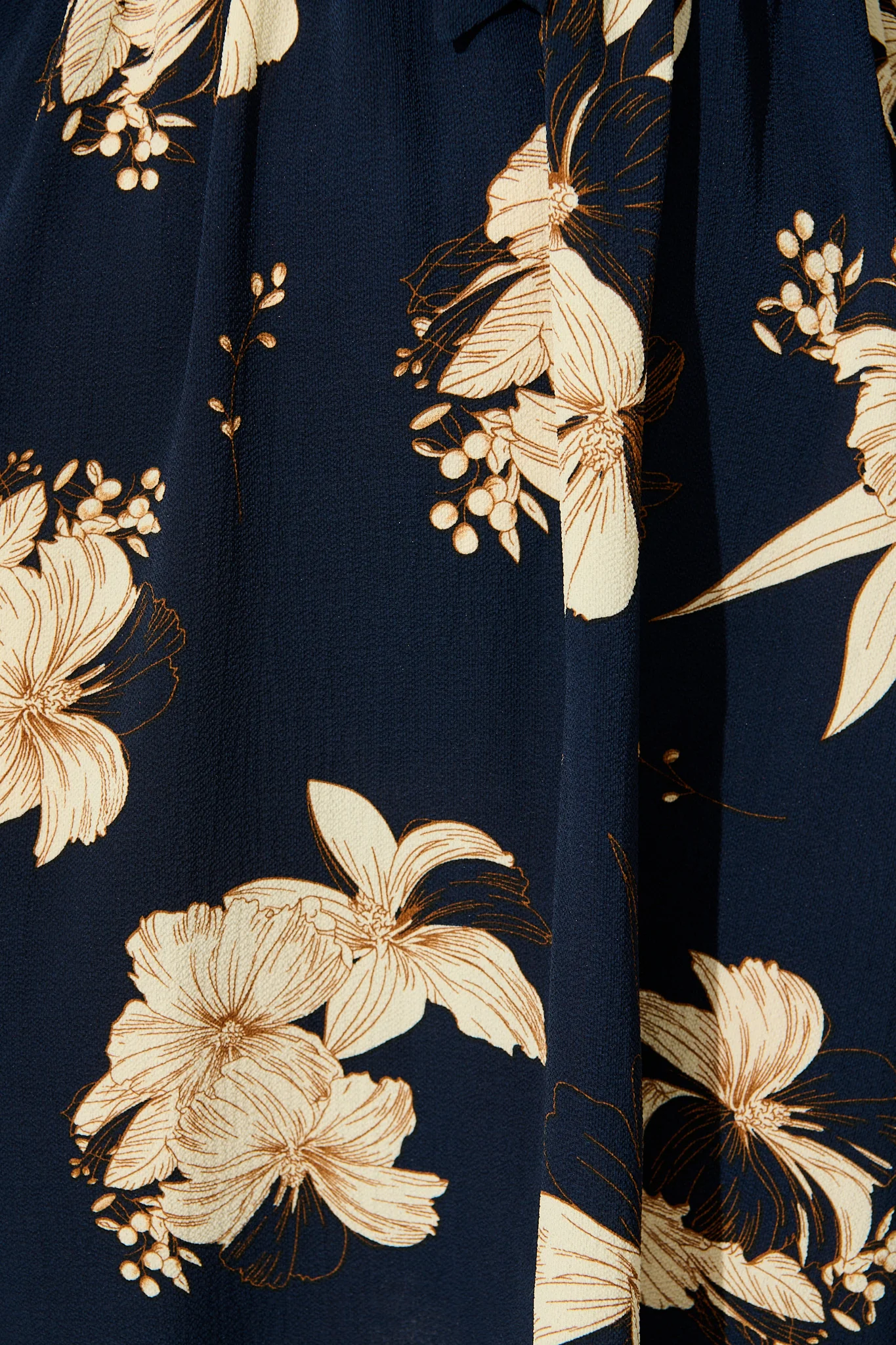 Ava Dress in Navy with Cream Floral - Image 6