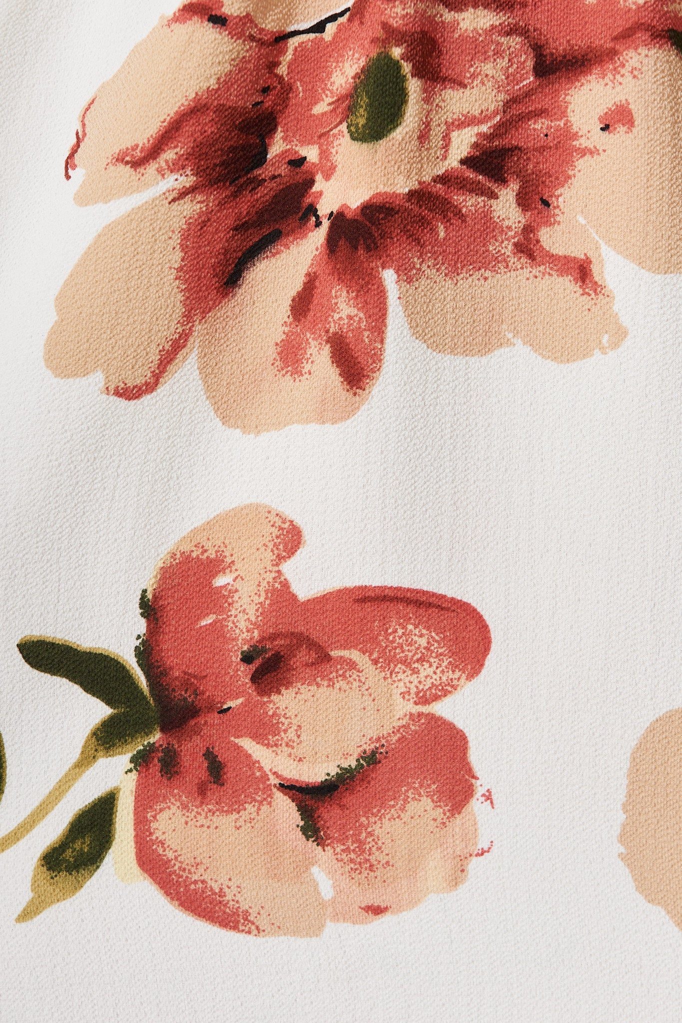 Ava Dress In White With Rust Floral - Image 6