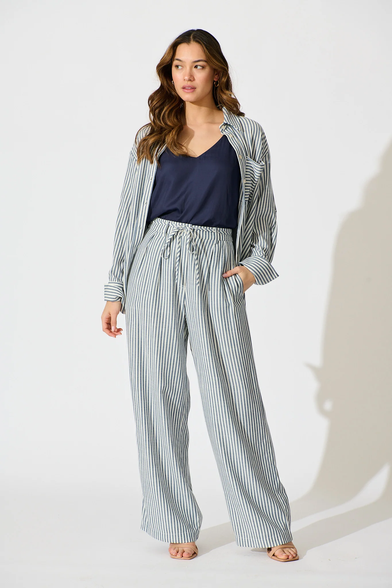 Avenly Shirt in Blue Stripe - Image 5