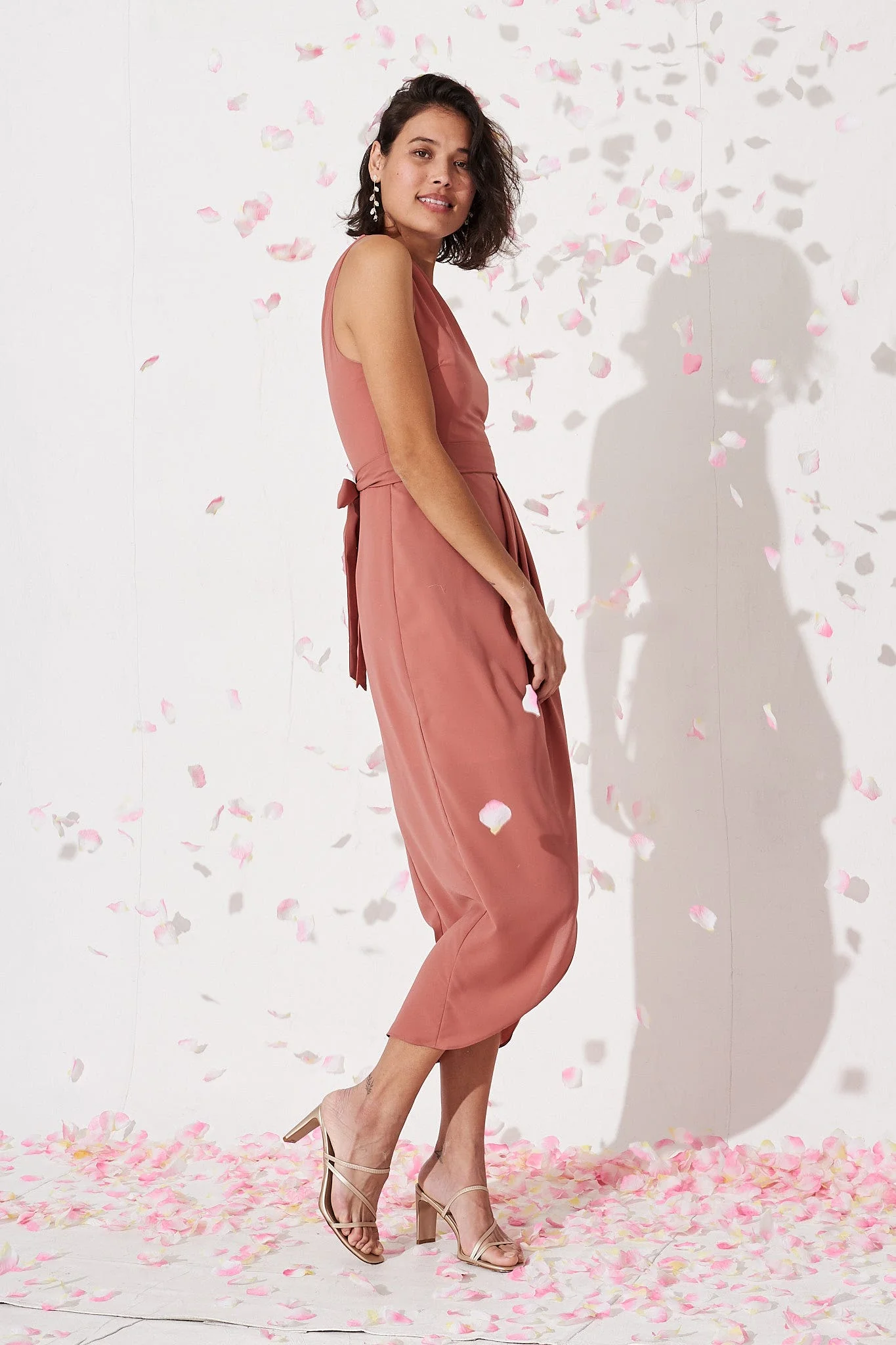 Aviana Dress In Dusty Rose - Image 2