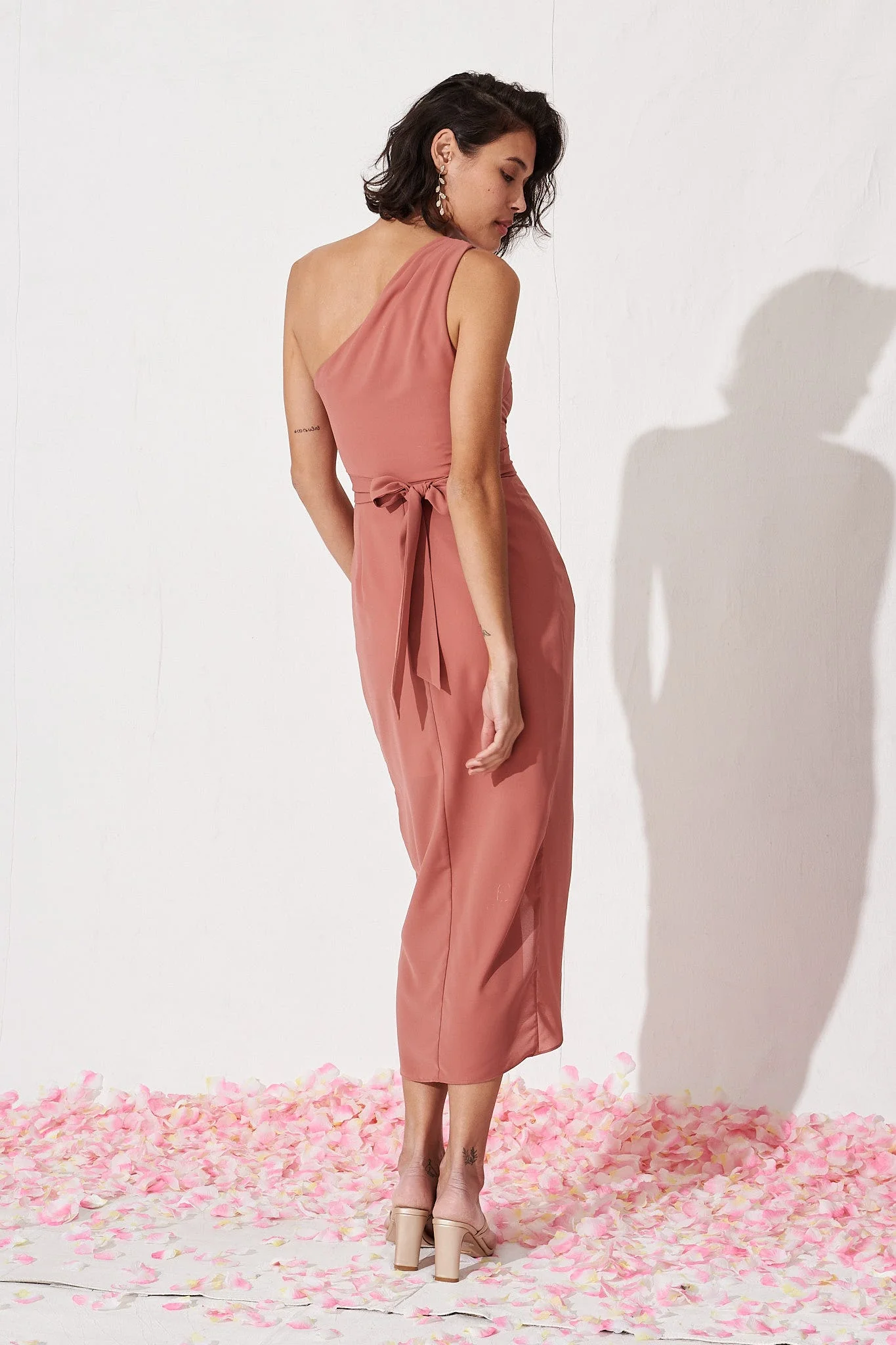 Aviana Dress In Dusty Rose - Image 3