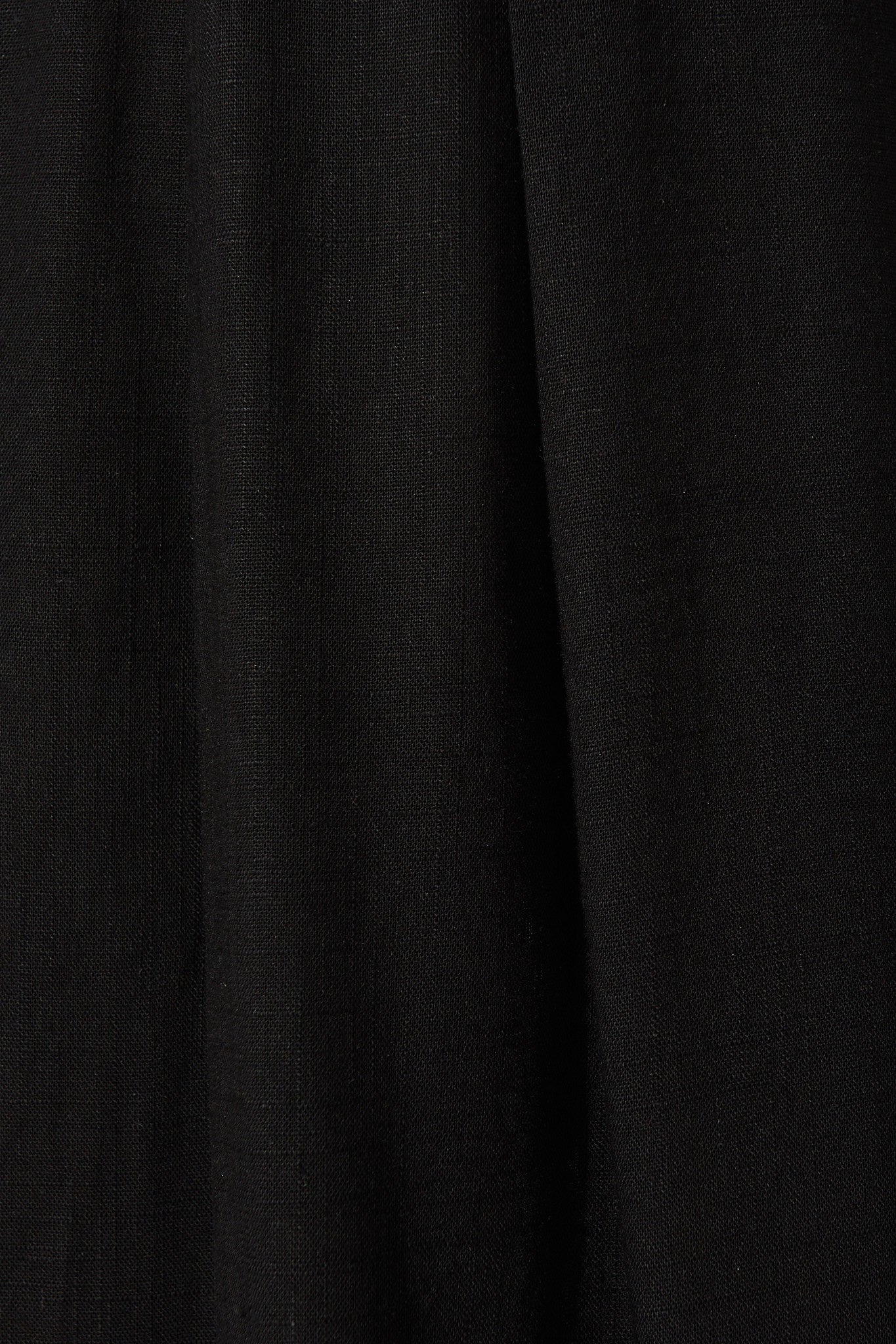 Bailey Midi Skirt In Black Linen - Image 11