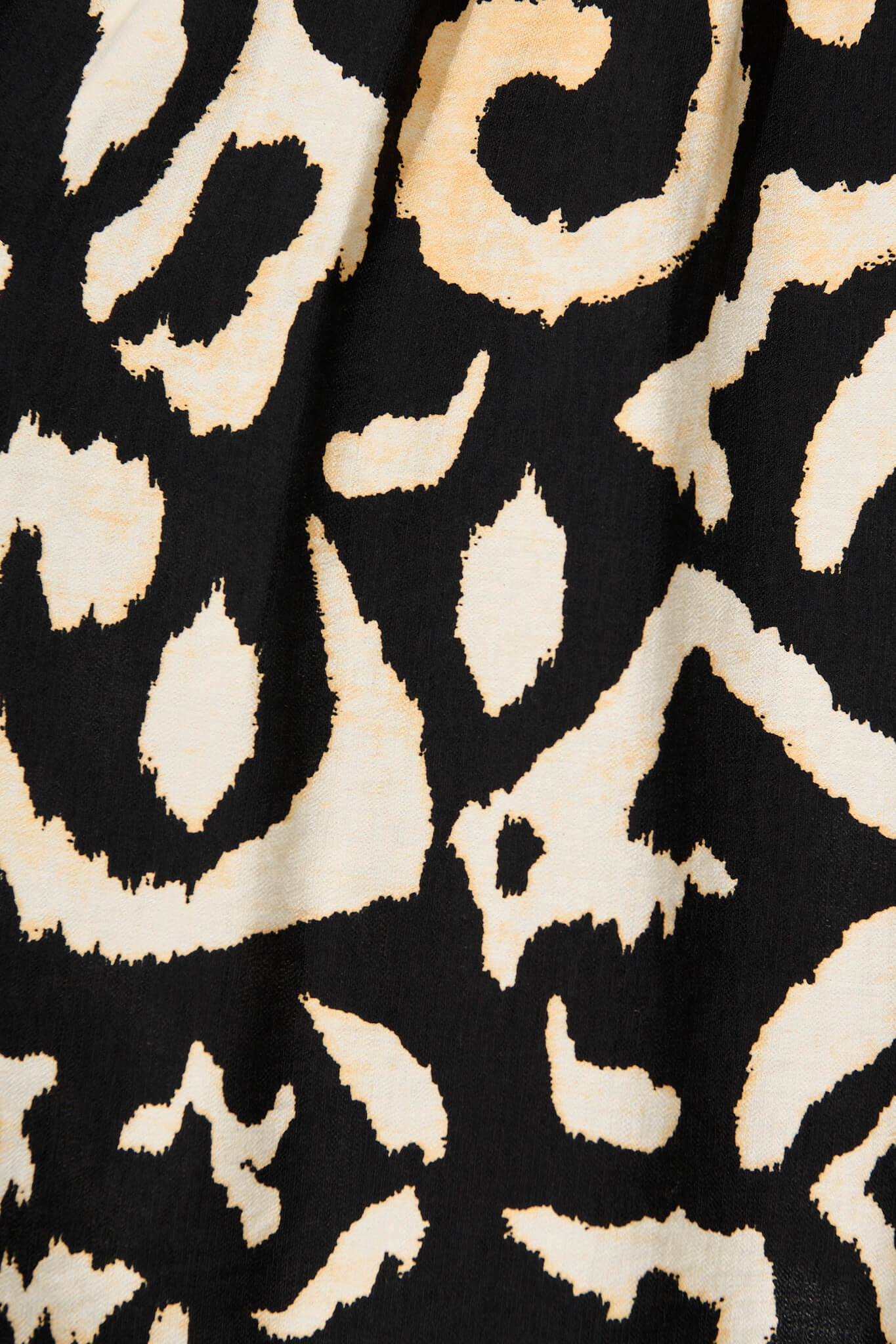 Bailey Midi Skirt In Black With Cream Abstract - Image 6