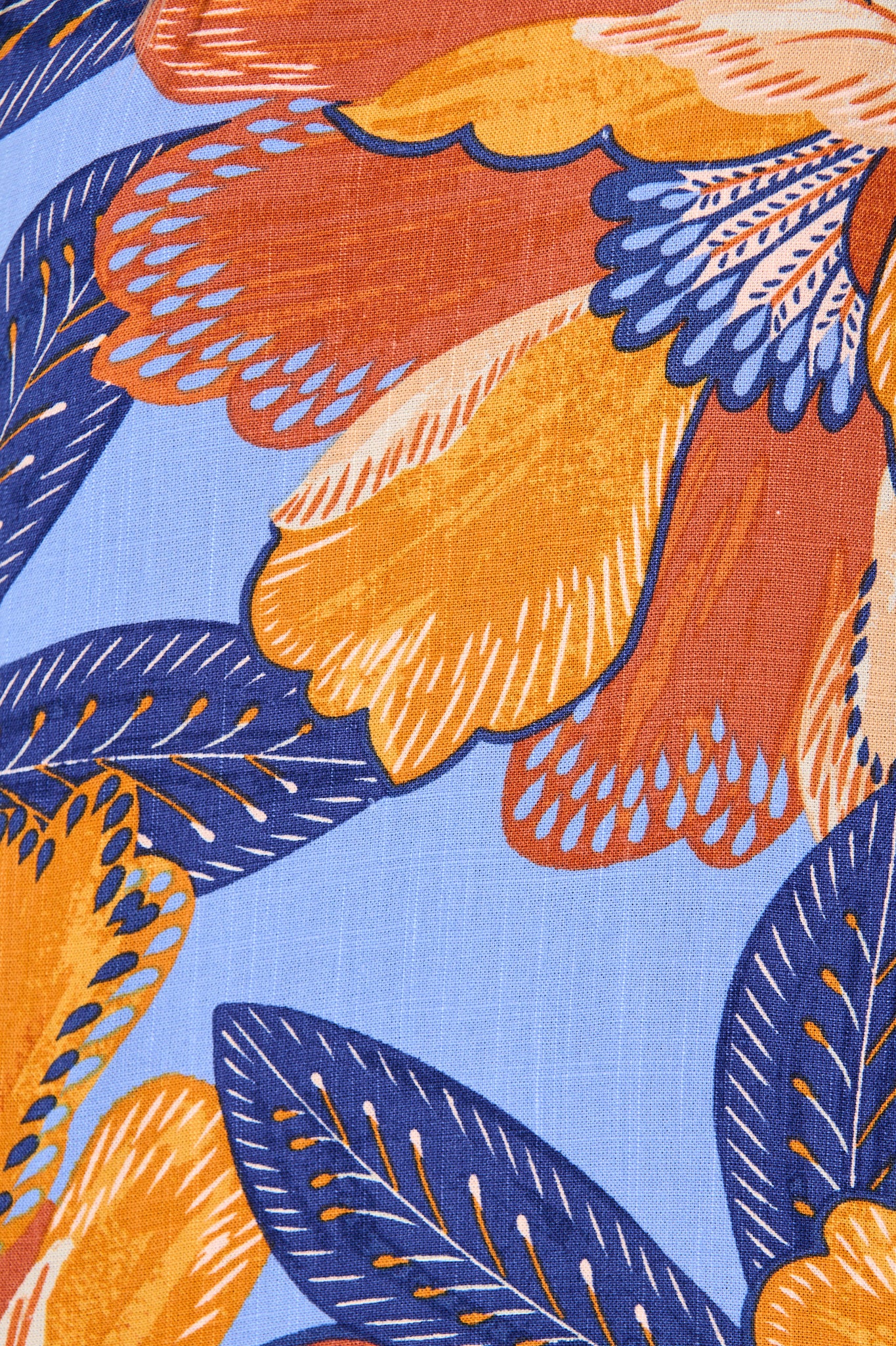Bambi Top in Multi Print Linen Blend - Image 6