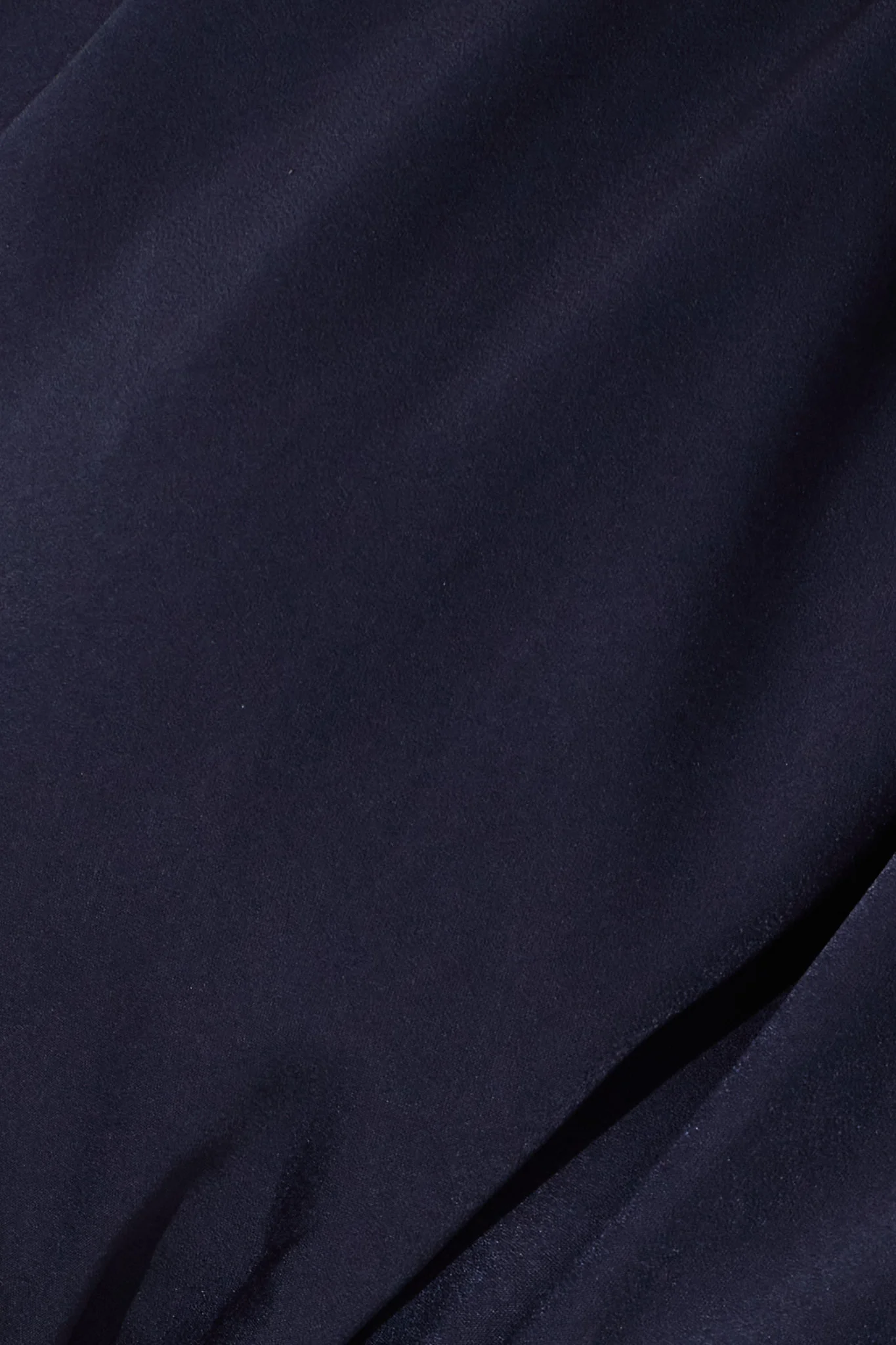 Bernadette One Shoulder Midi Dress In Navy Satin - Image 8