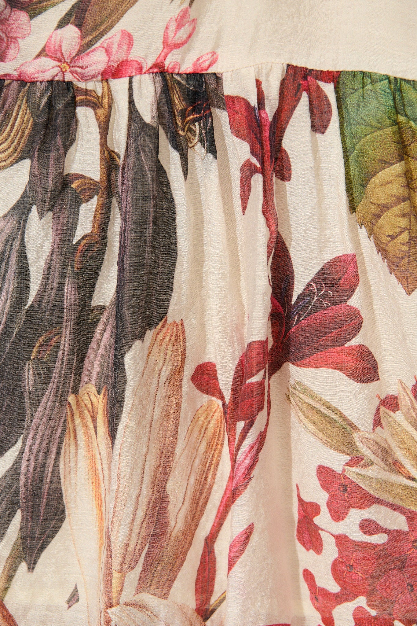 Blush Botanica Dress In Cream with Multi Floral - Image 6