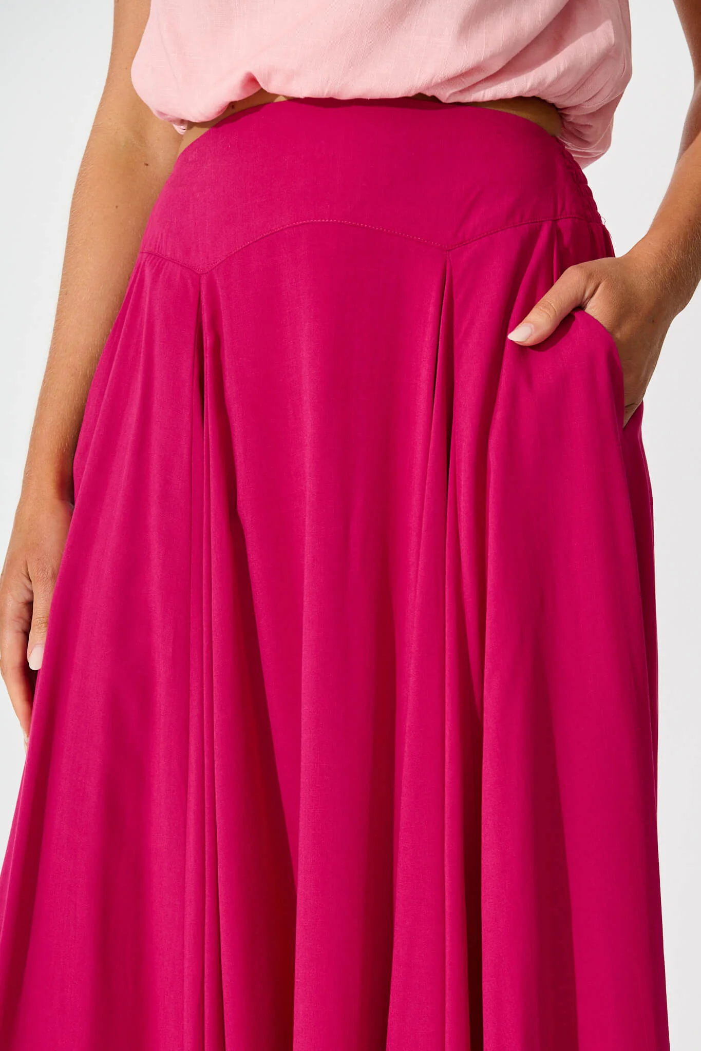 Brandsy Maxi Skirt Fuchsia - Image 5