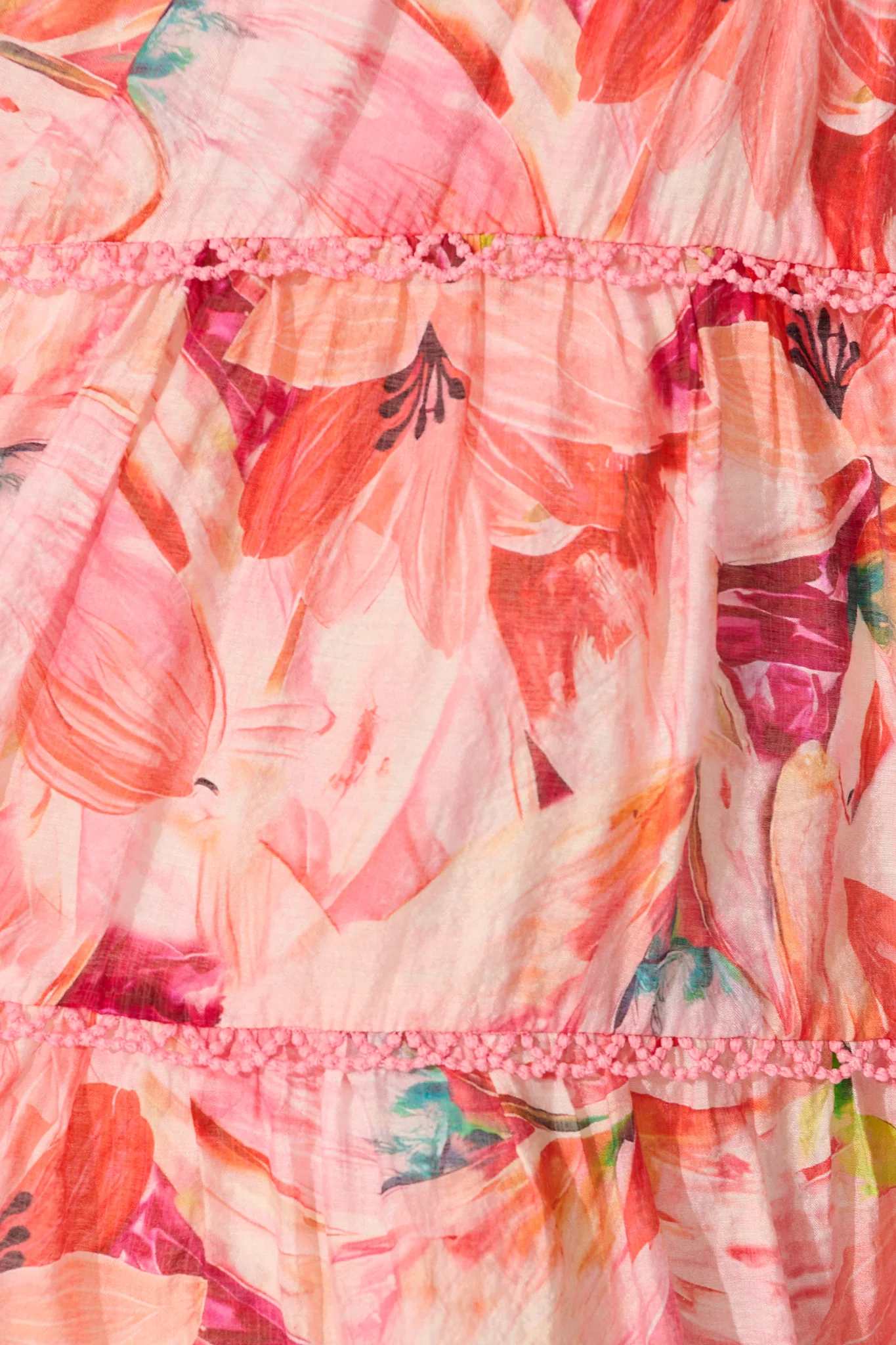Camelia Dress in Pink Watercolour Print - Image 6