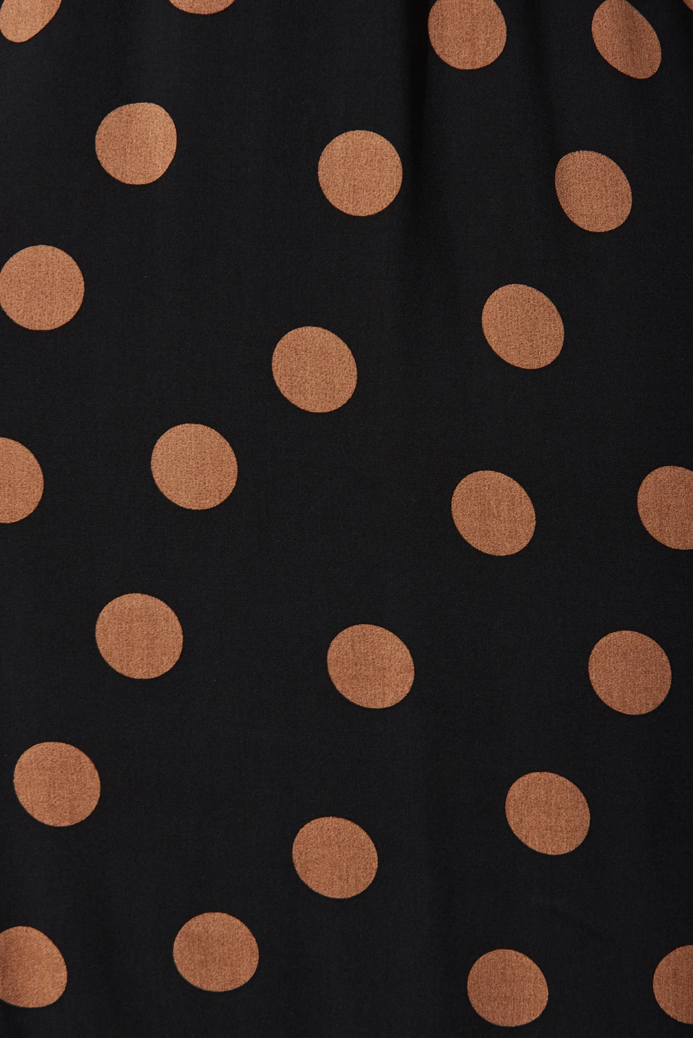 Candie Midi Dress In Black With Brown Spot - Image 8