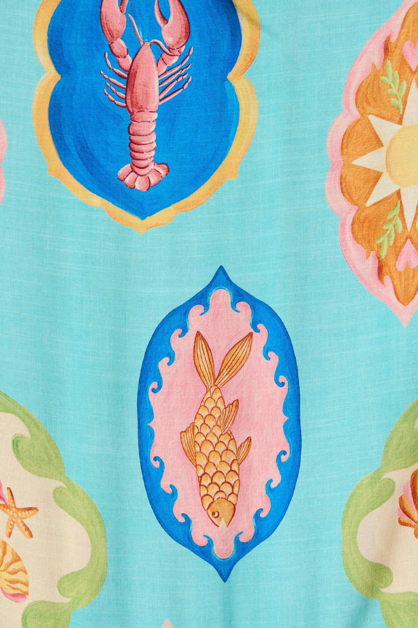 Canna Maxi Sundress in Blue Multi Print - Image 6