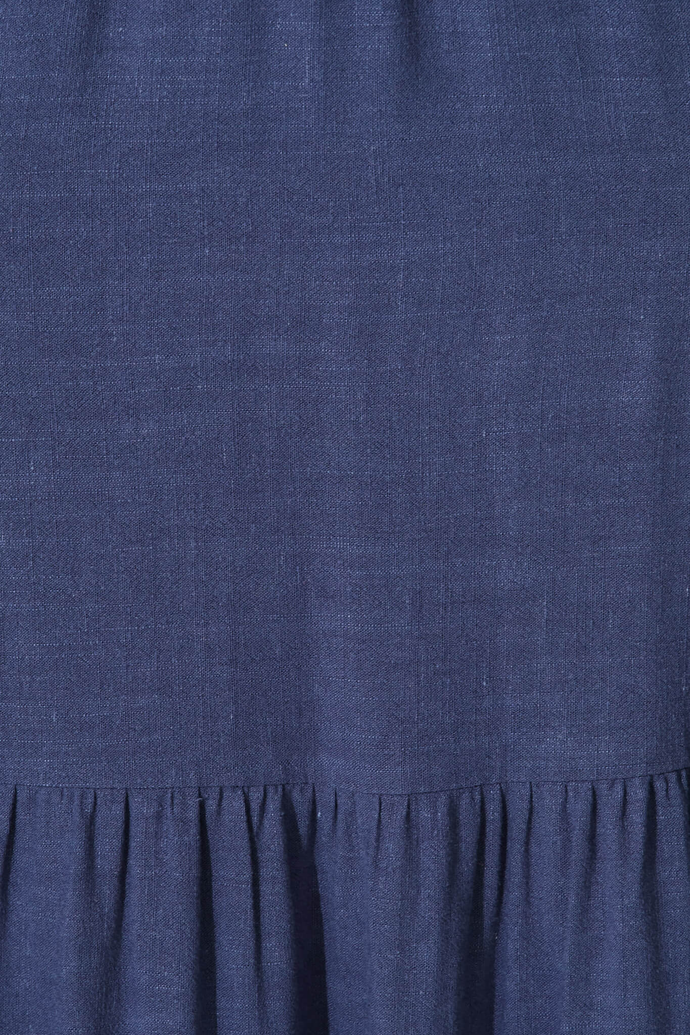 Caribbean Midi Dress In Navy Linen - Image 6