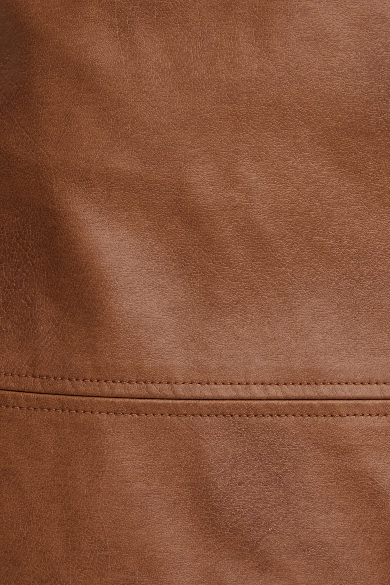 Carla Leatherette Skirt in Tan - Image 6