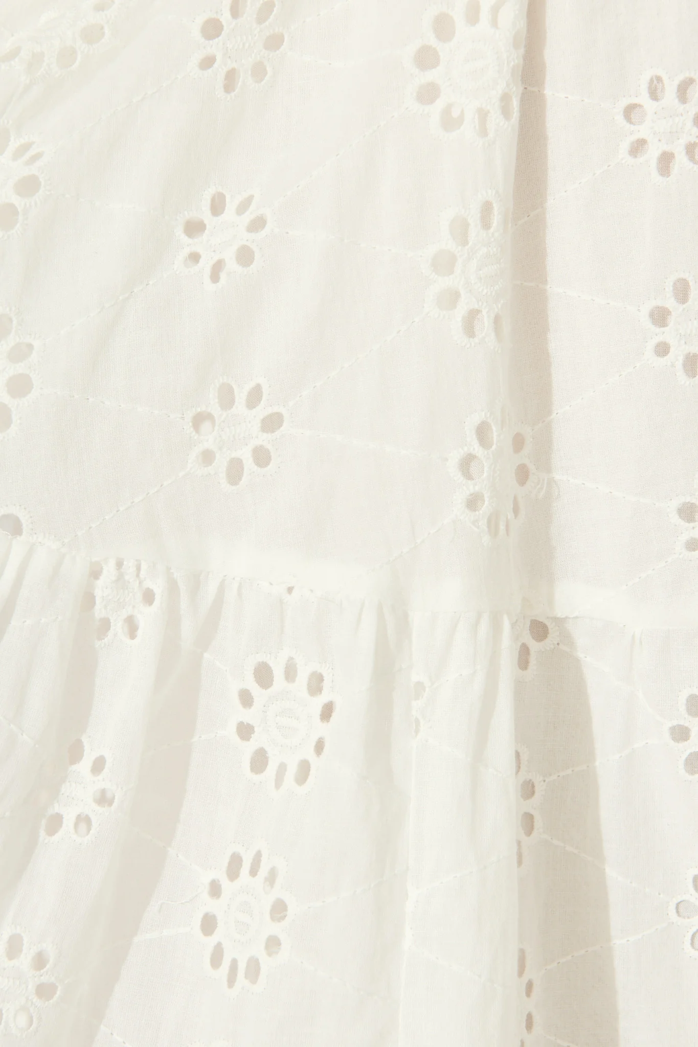 Carlotta Dress In White Embroidered Cotton - Image 6