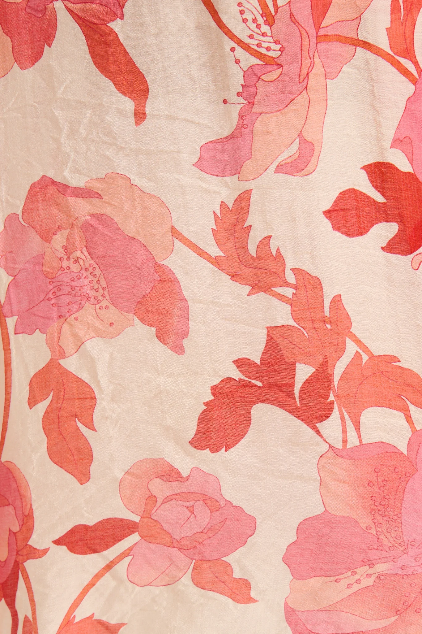 Cascades Top in Cream with Pink Floral - Image 7