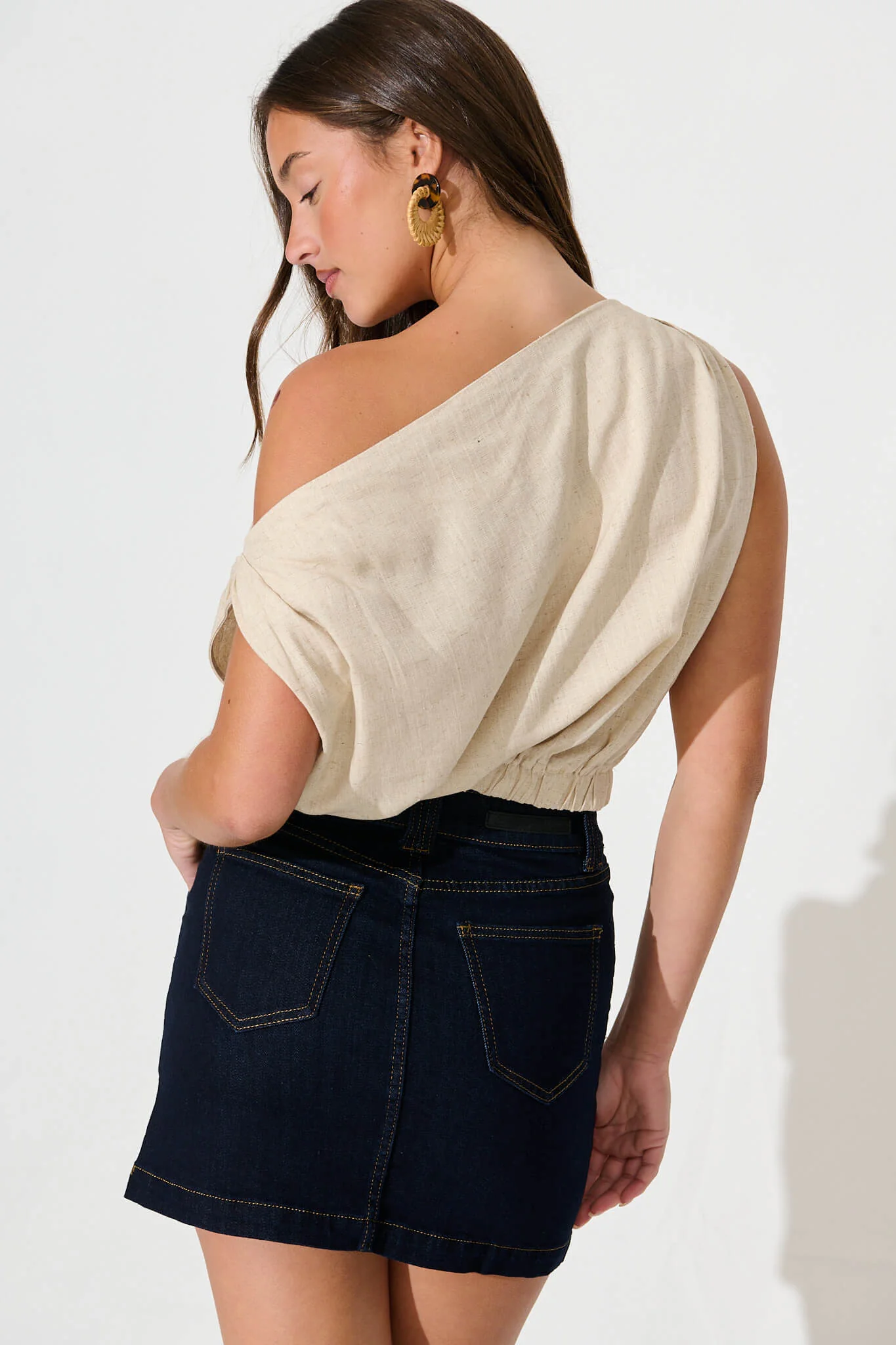 Cavallo Denim Skirt in Indigo - Image 3