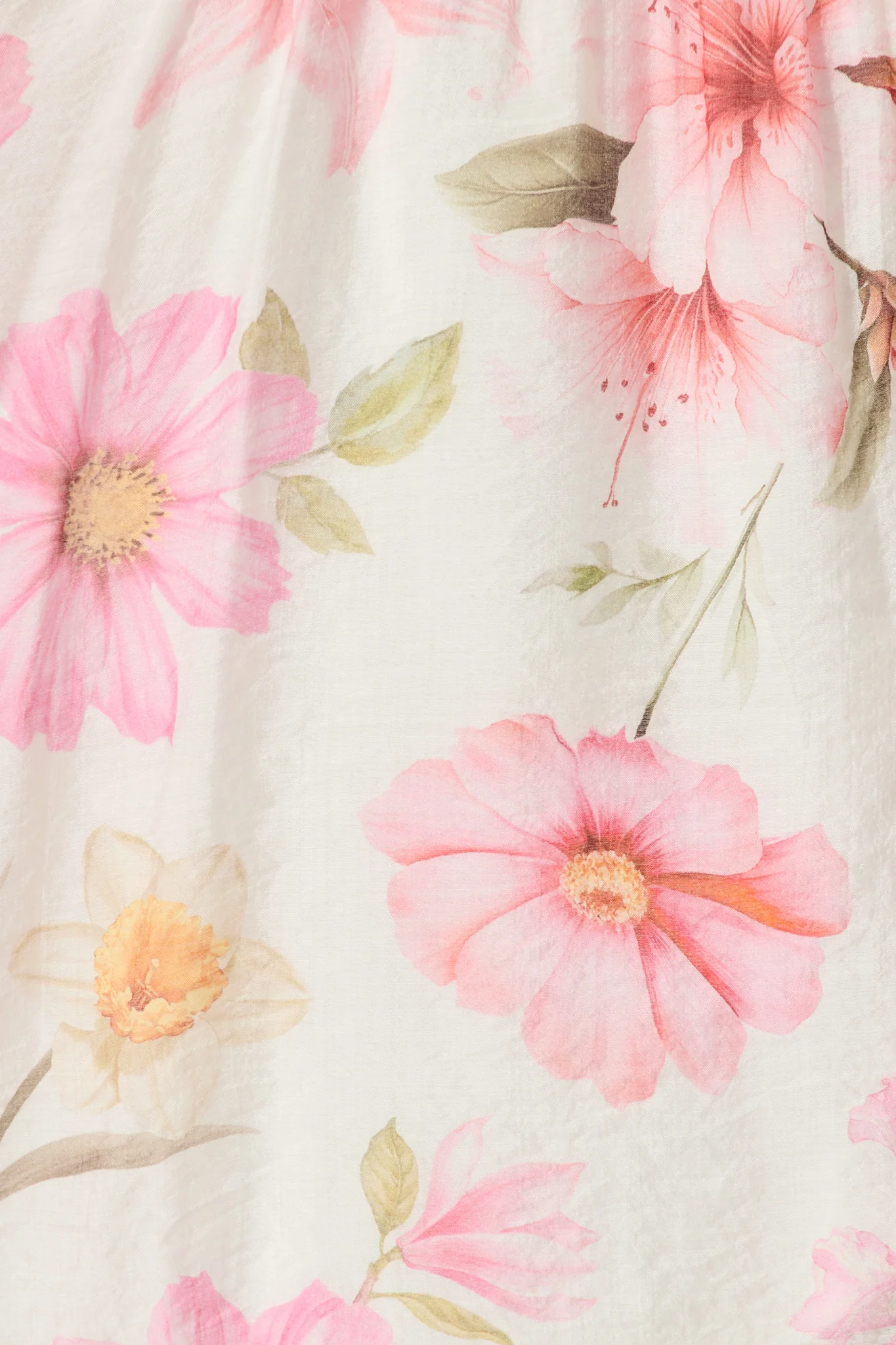 Celene Midi Dress in White with Blush Floral - Image 6