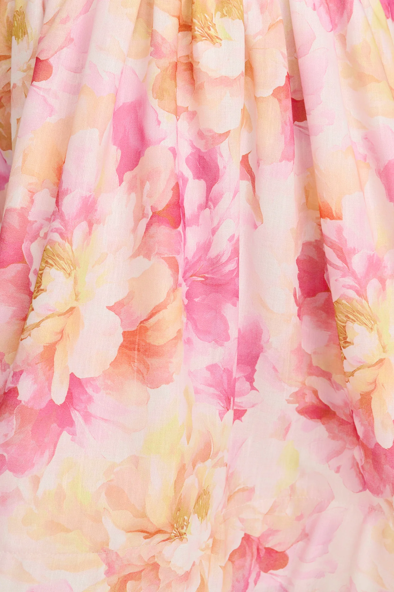 Champagne Nights Dress in Pink Floral Linen Blend - Image 6