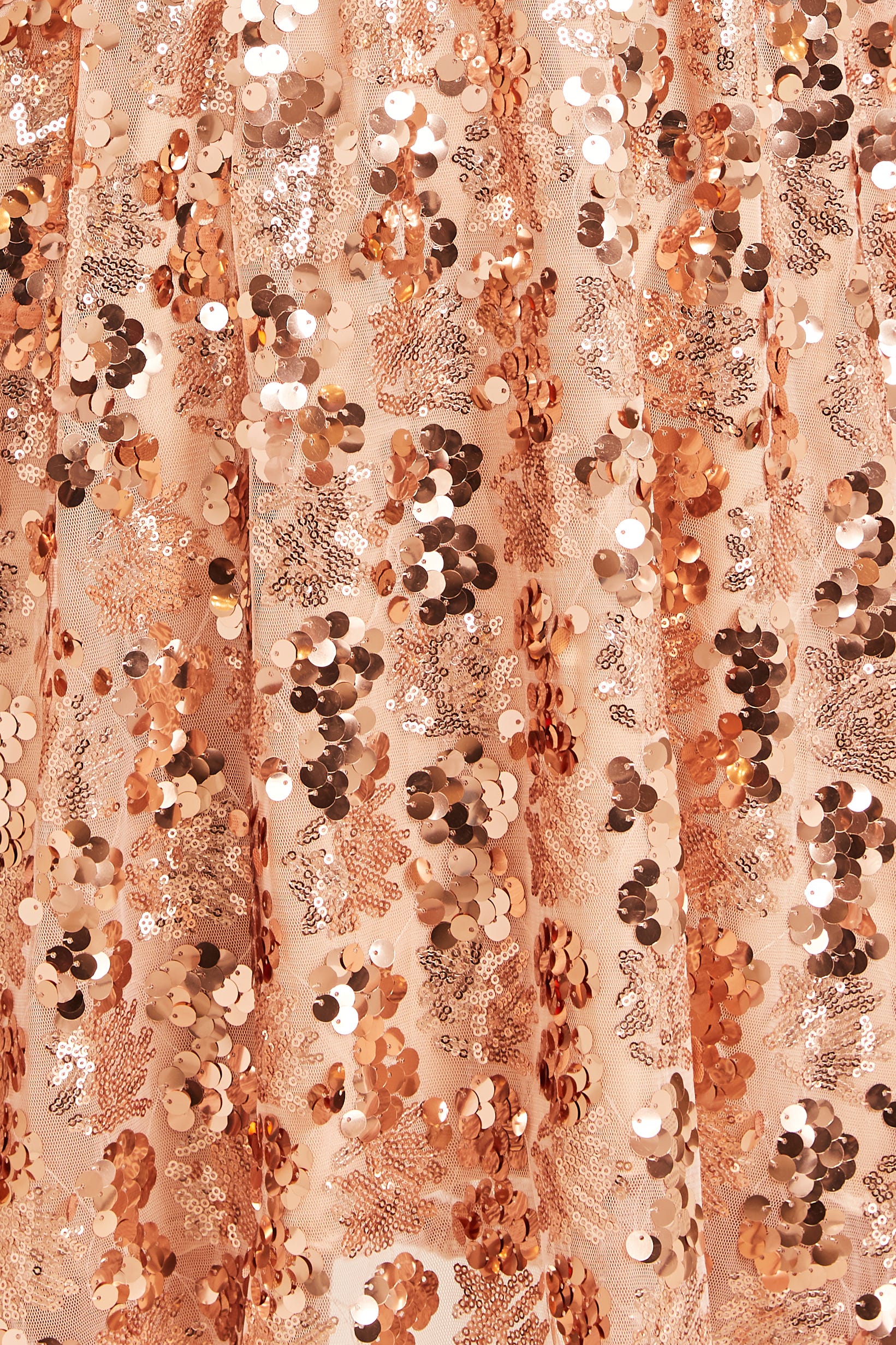 Chandelier Sequin Dress in Rose Gold - Image 8