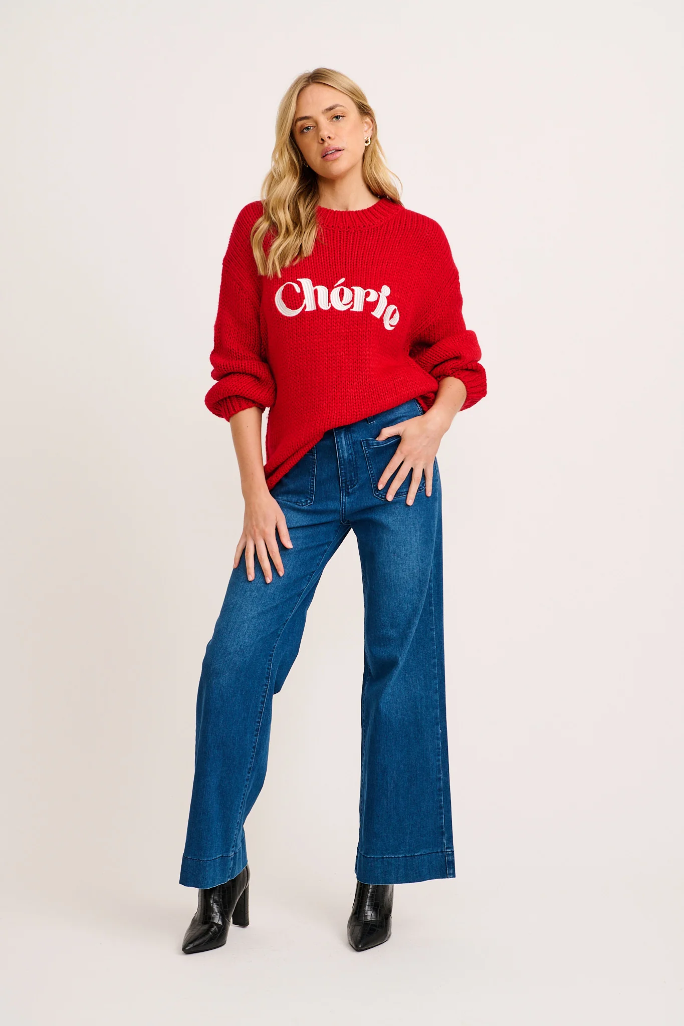 PRE ORDER Cherie Knit in Red - Image 9